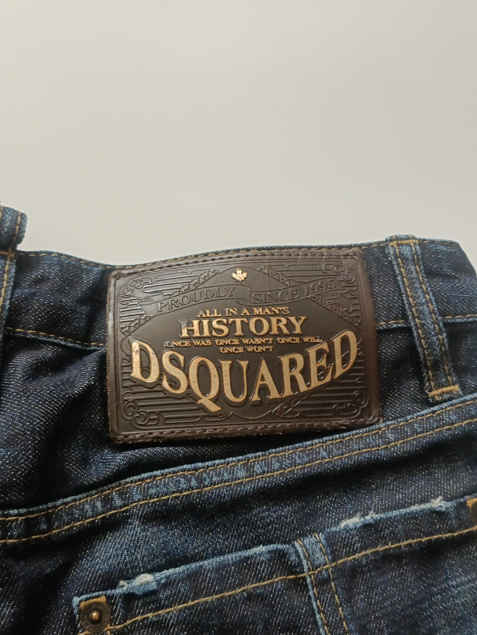 DSQUARED2 Leather jeans, миниатюра 3