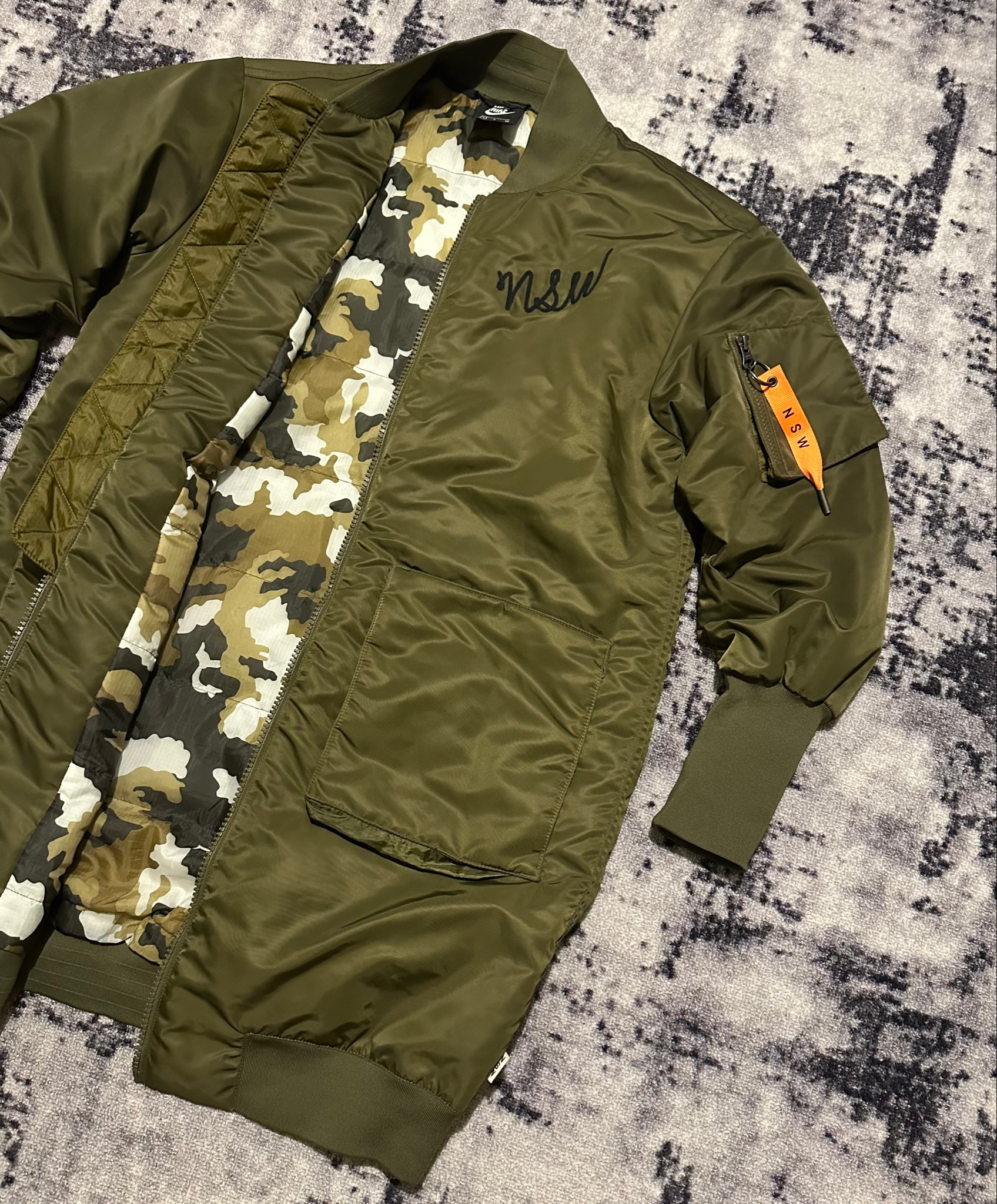 Nike NSW Insulated MA-1 Olive, миниатюра 2