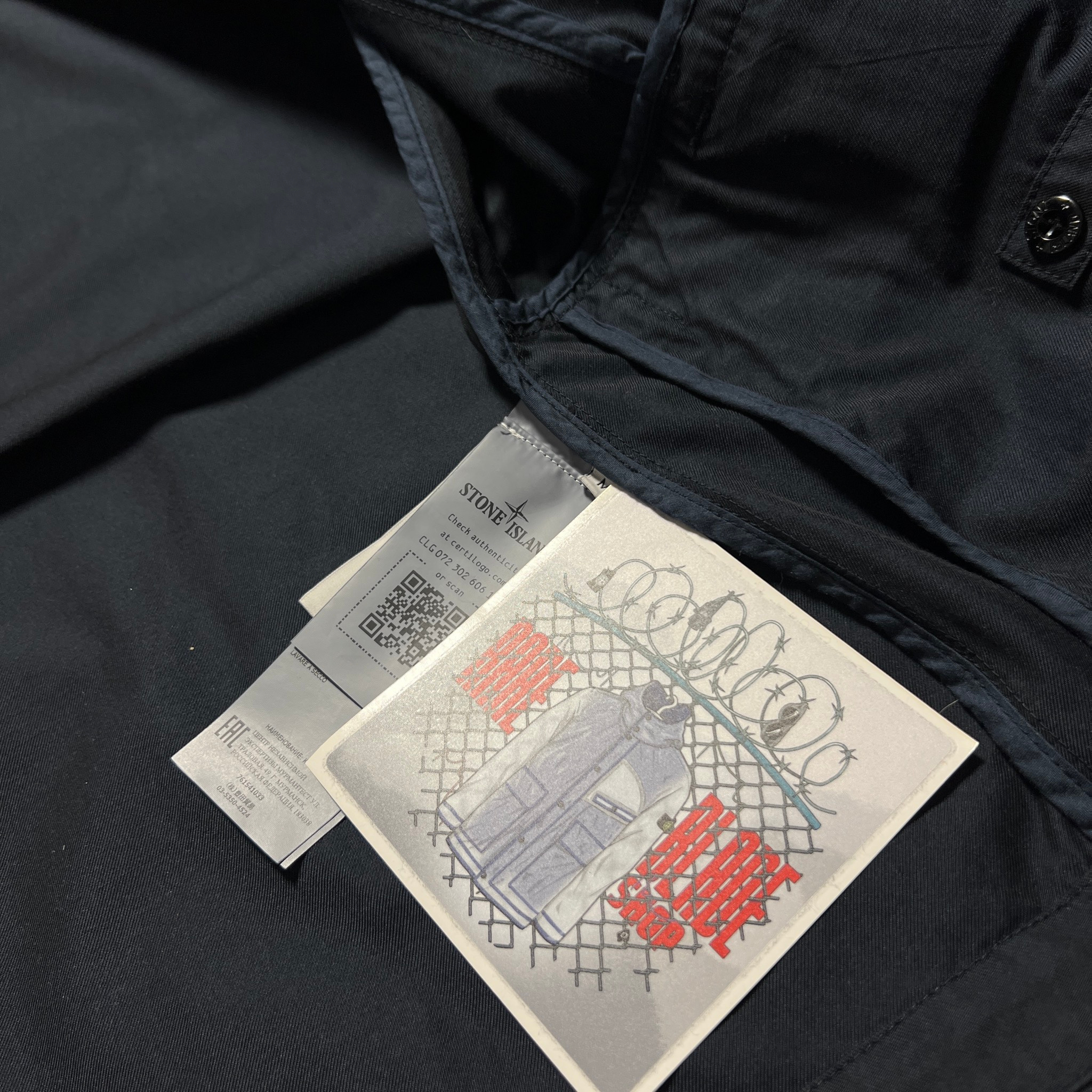 Stone Island NYLON COTTON BATAVIA 2/2 - TC Jacket, миниатюра 10