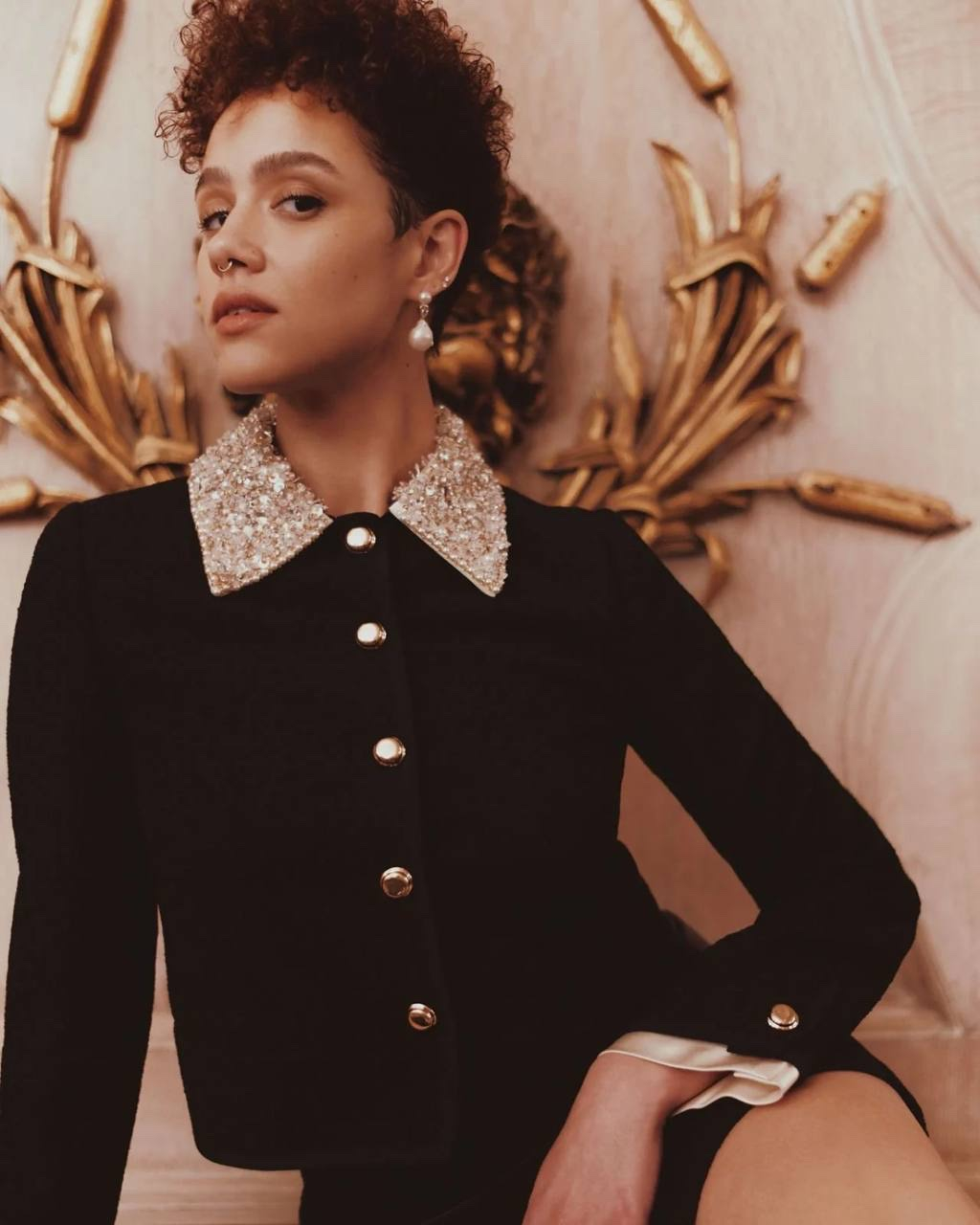 MIU MIU Embellished Collar Jacket, миниатюра 3