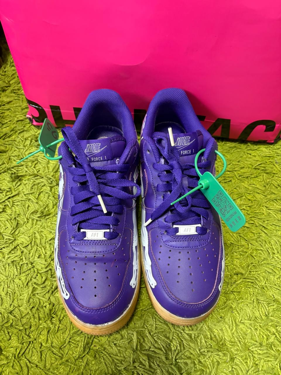 Nike Air Force 1 Skeleton Purple, миниатюра 3