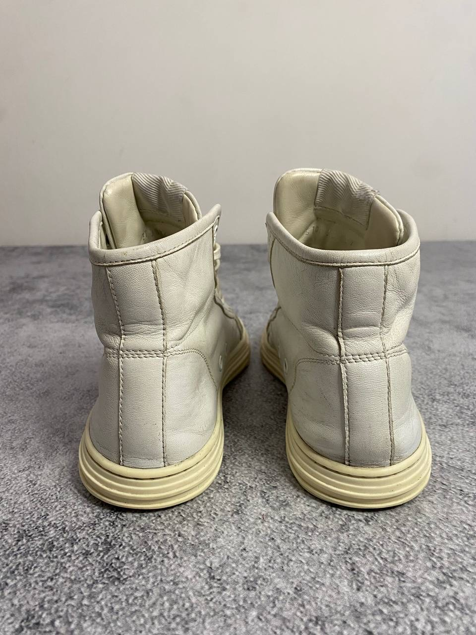 Gucci Studded Toe Leather High-Top White, миниатюра 9