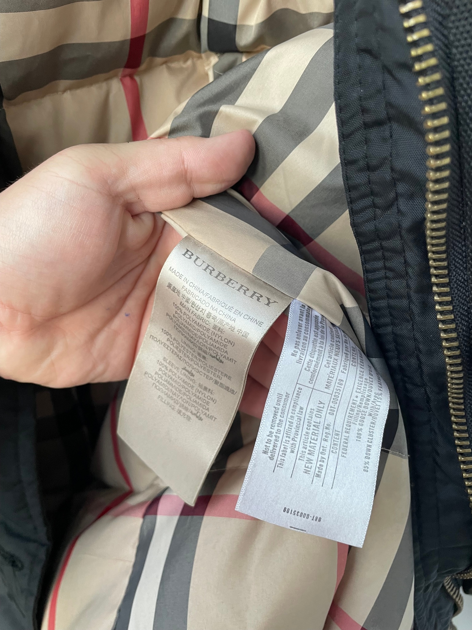 Burberry Brit Женская парка аляска, миниатюра 5