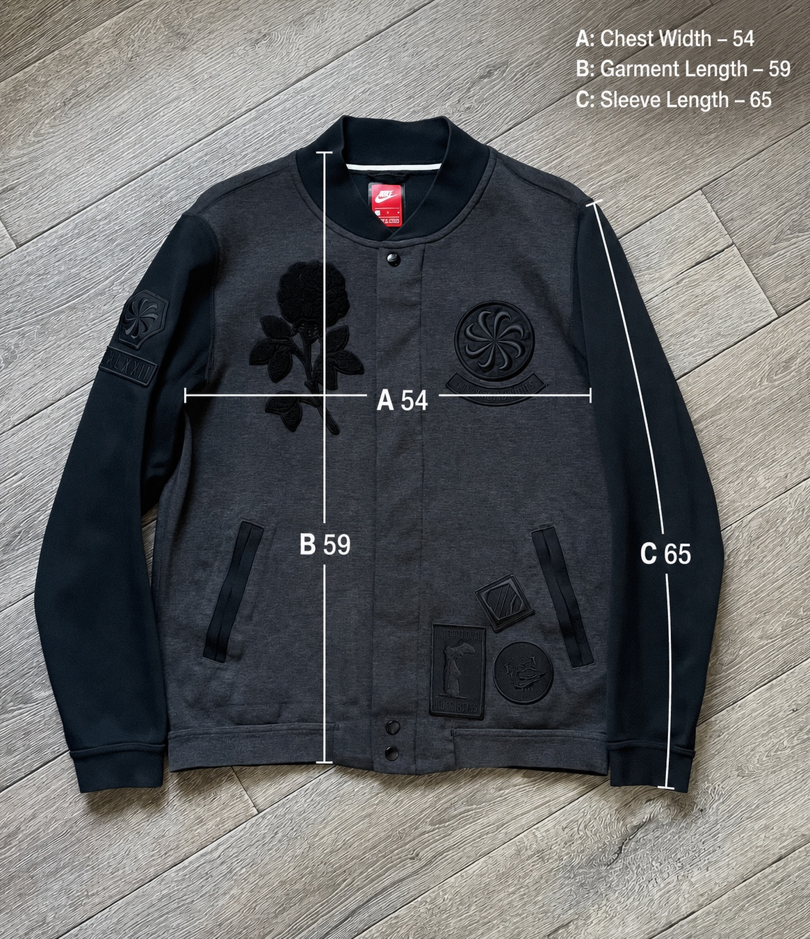 Nike Black Rose Tech Fleece Destroyer, миниатюра 1