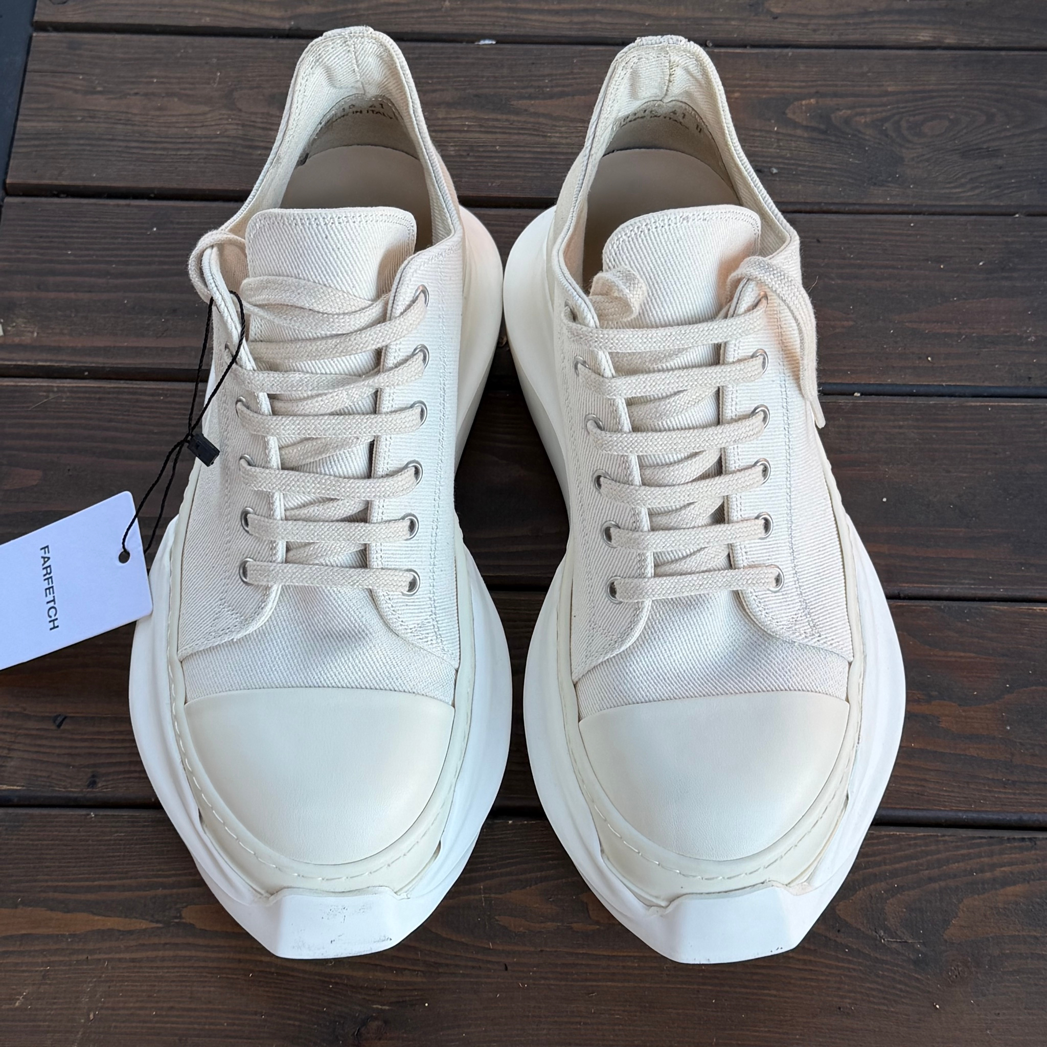 Rick Owens Abstract Ramones Low milk/milk, миниатюра 3