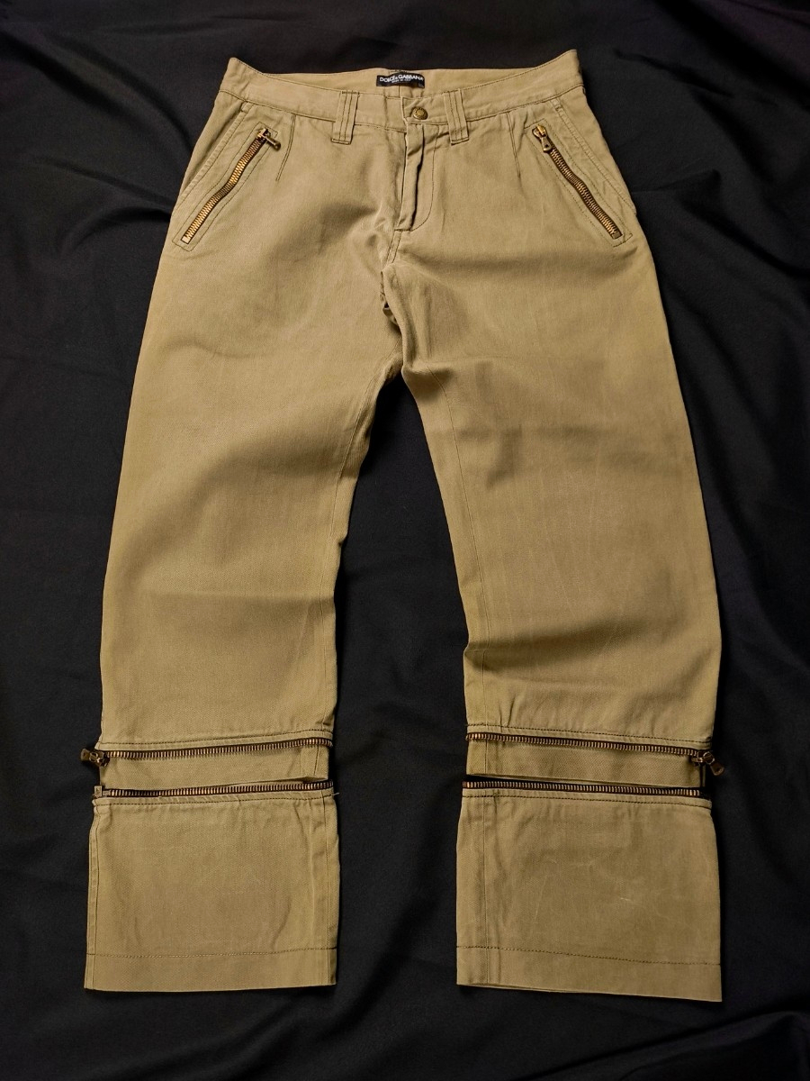 Dolce & Gabbana AW2003-2004 Zip Jeans, миниатюра 1
