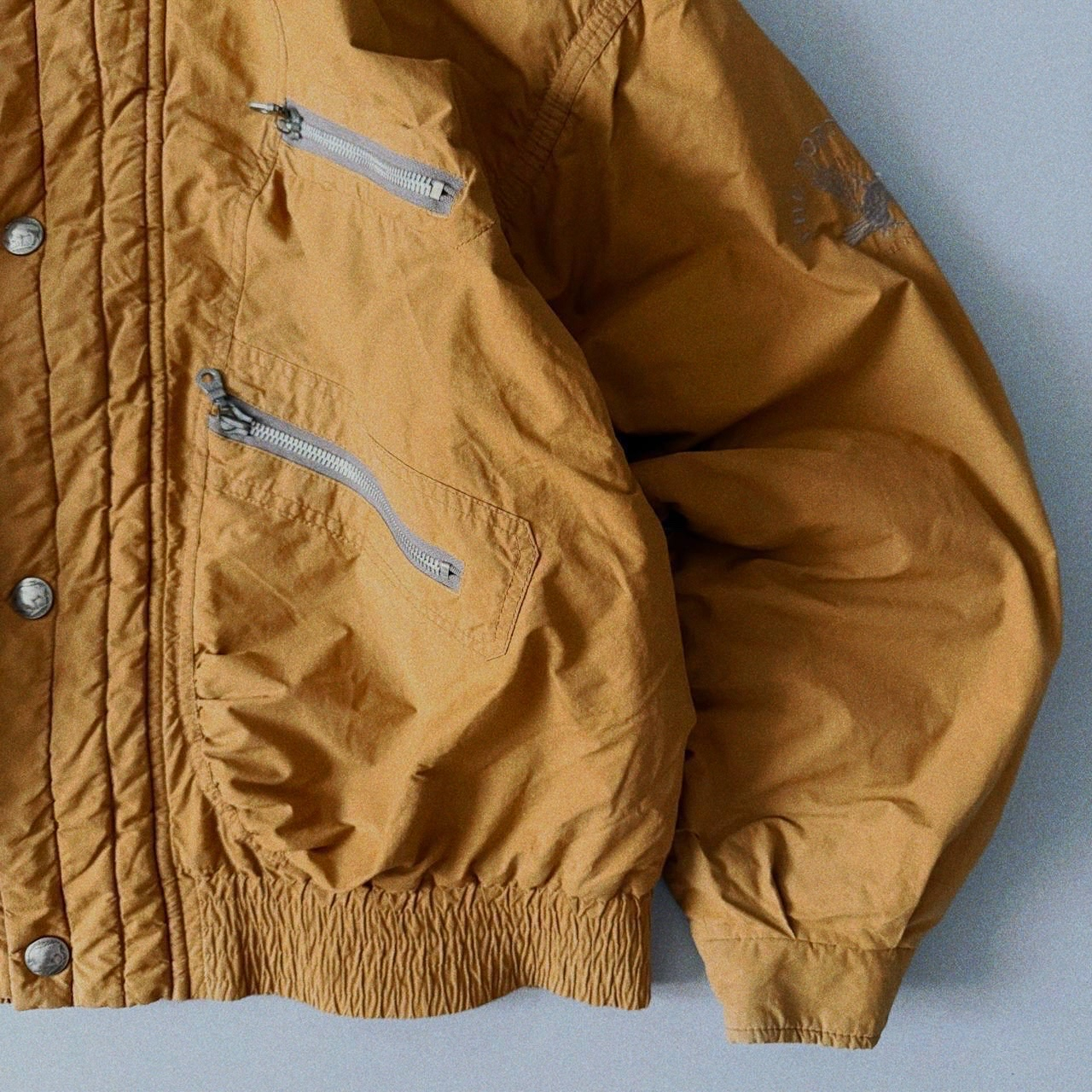 AIR MAIL ROUTE 1990s Vintage Hooded Bomber Jacket, миниатюра 6