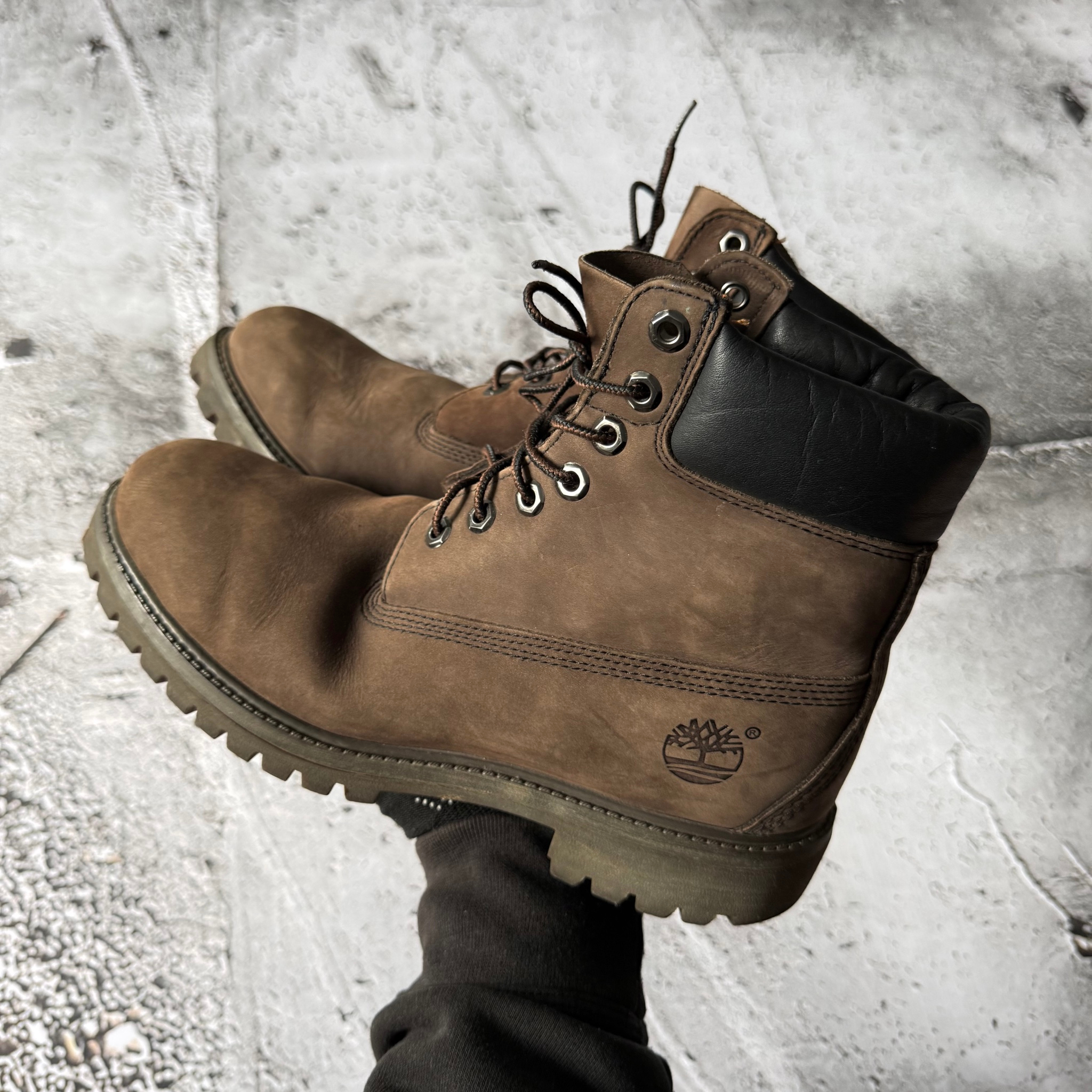 Timberland 2000s Vintage Disty Brown 6-Inch Waterproof Boots, миниатюра 2