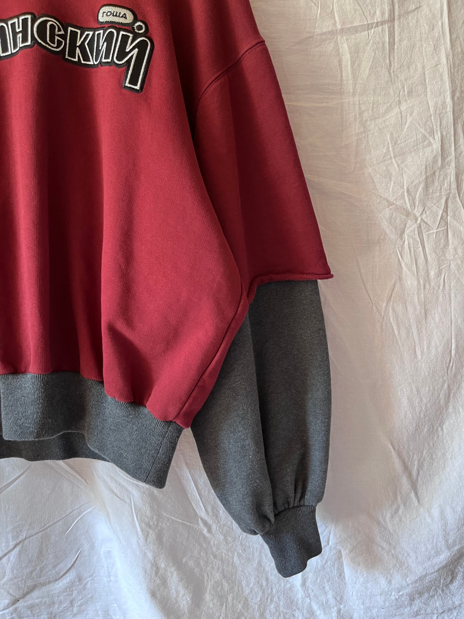 Gosha Rubchinskiy SS18 Combo Hoodie, миниатюра 5
