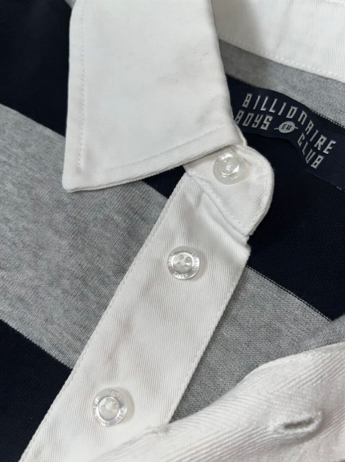 Billionaire Boys Club Black Striped Rugby Polo, миниатюра 3