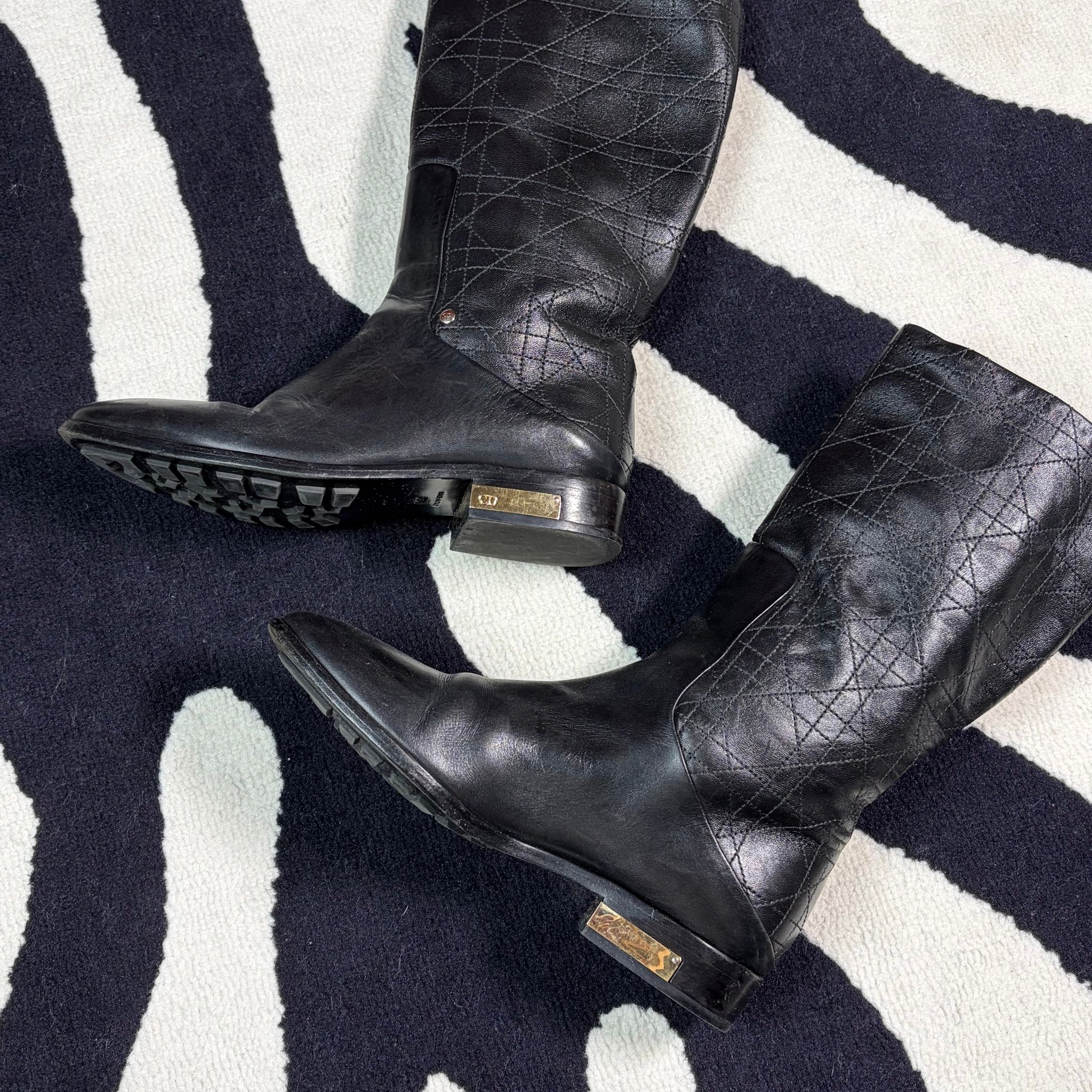 Christian Dior Cannage Riding Boots, миниатюра 4