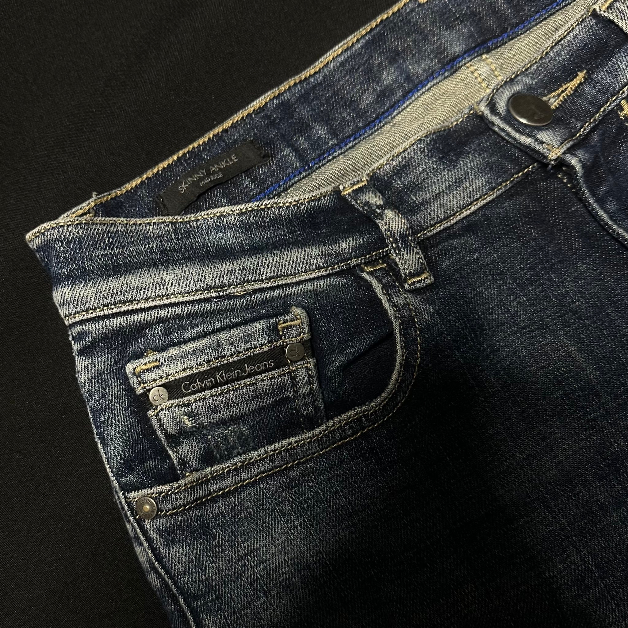 Calvin Klein faded distressed jeans, миниатюра 3