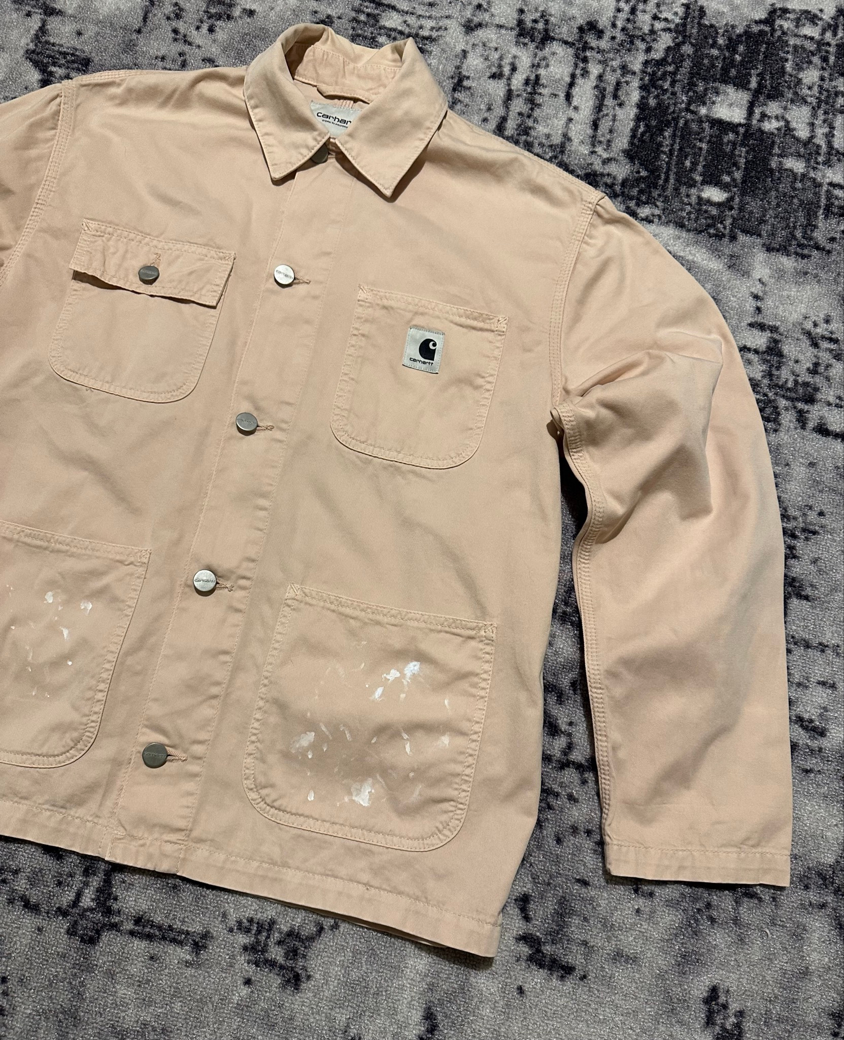 Carhartt WIP Michigan Coat OG W’ Trashed Paint Distressed, миниатюра 2