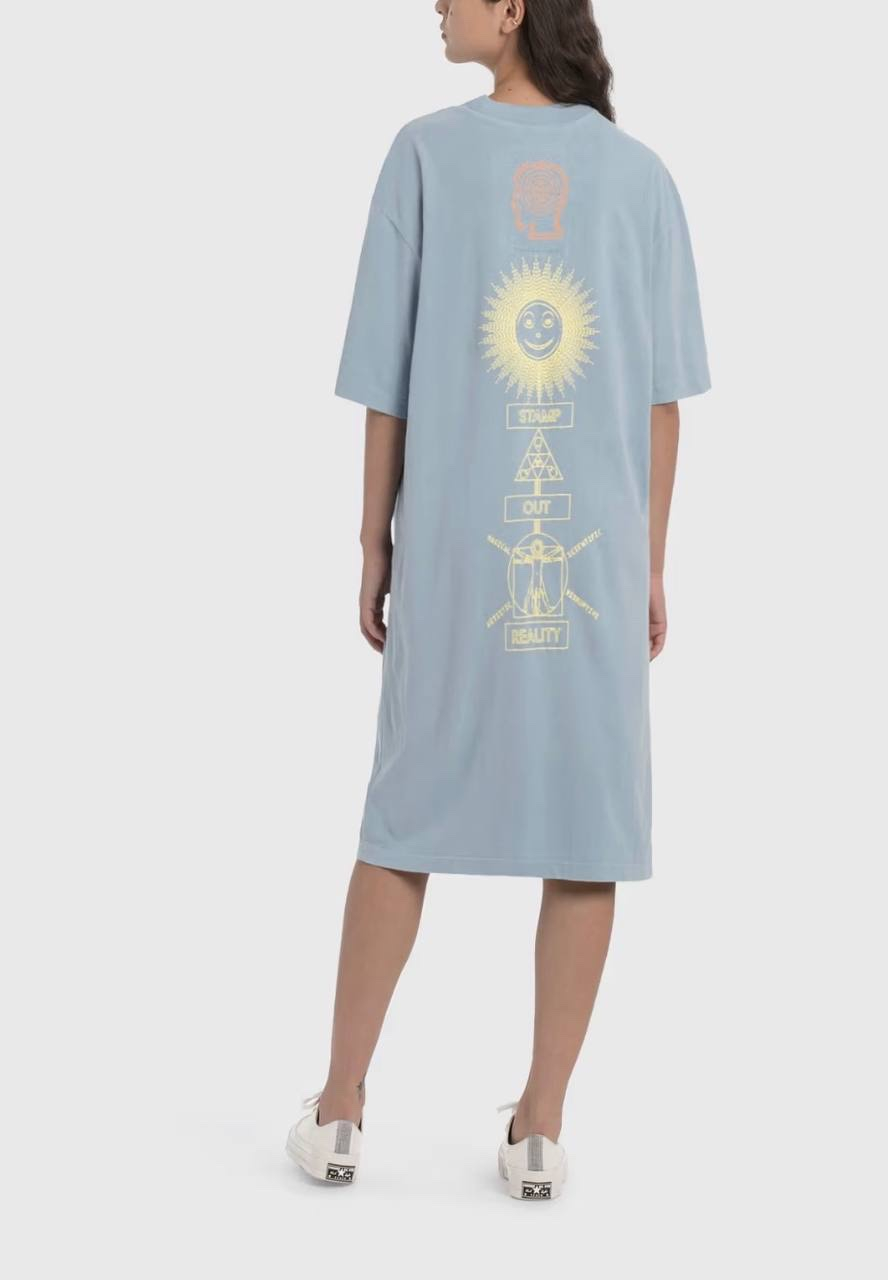 Brain Dead x The North Face T-Shirt dress blue, миниатюра 2