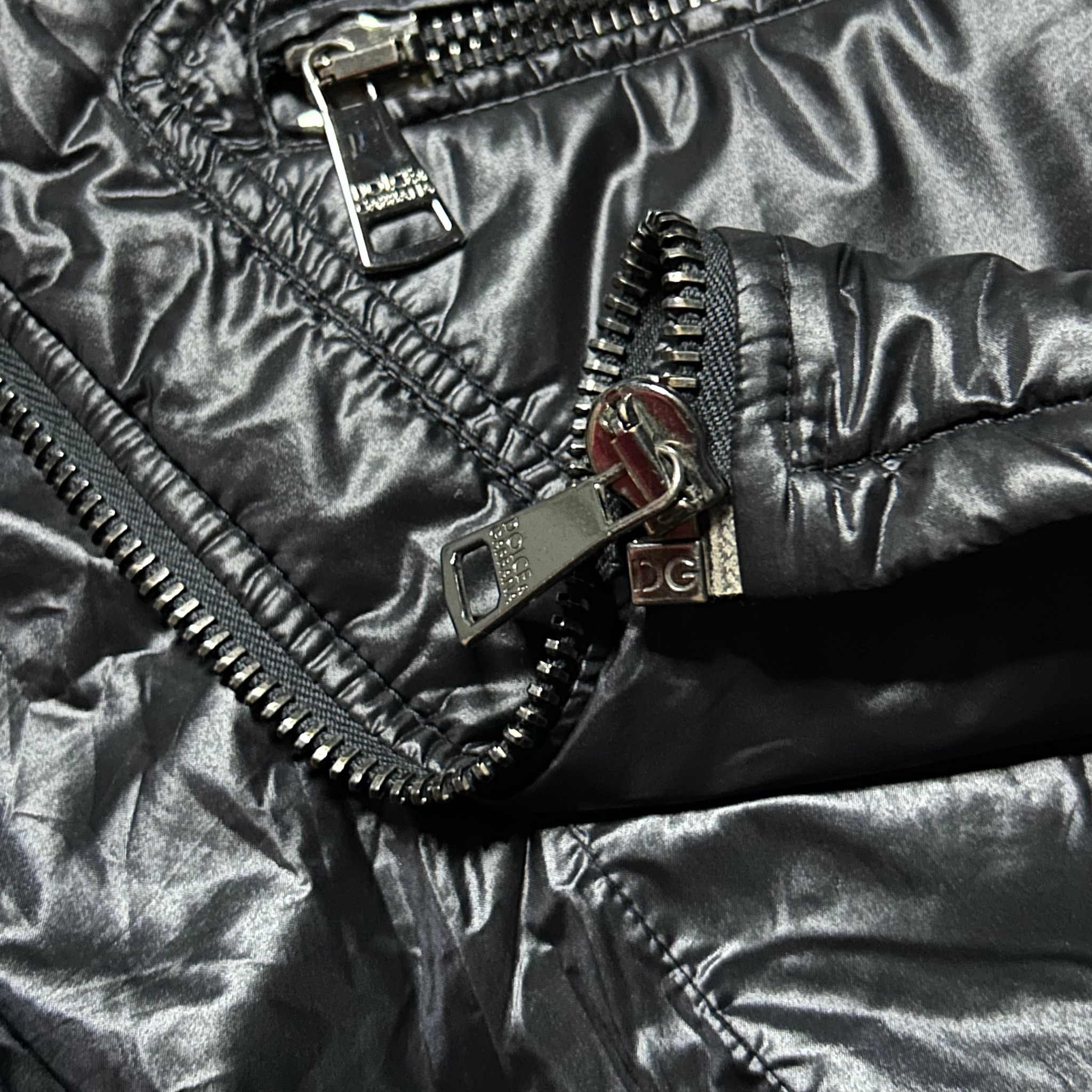 Dolce Gabbana Mulizipped Lucid Black Jacket 2007, миниатюра 12