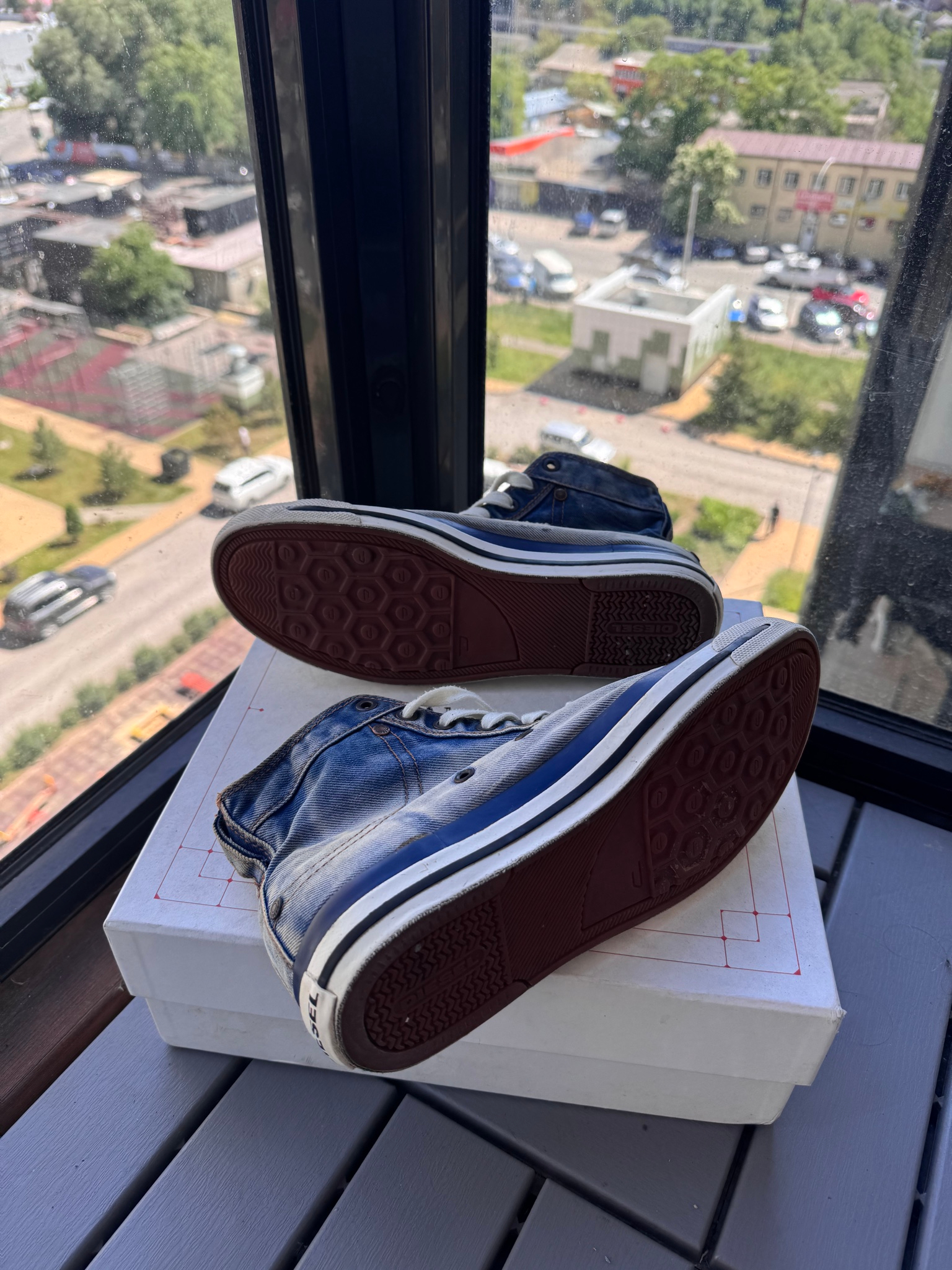 Diesel Diesel Exposure Hi Top Indigo Denim, миниатюра 9