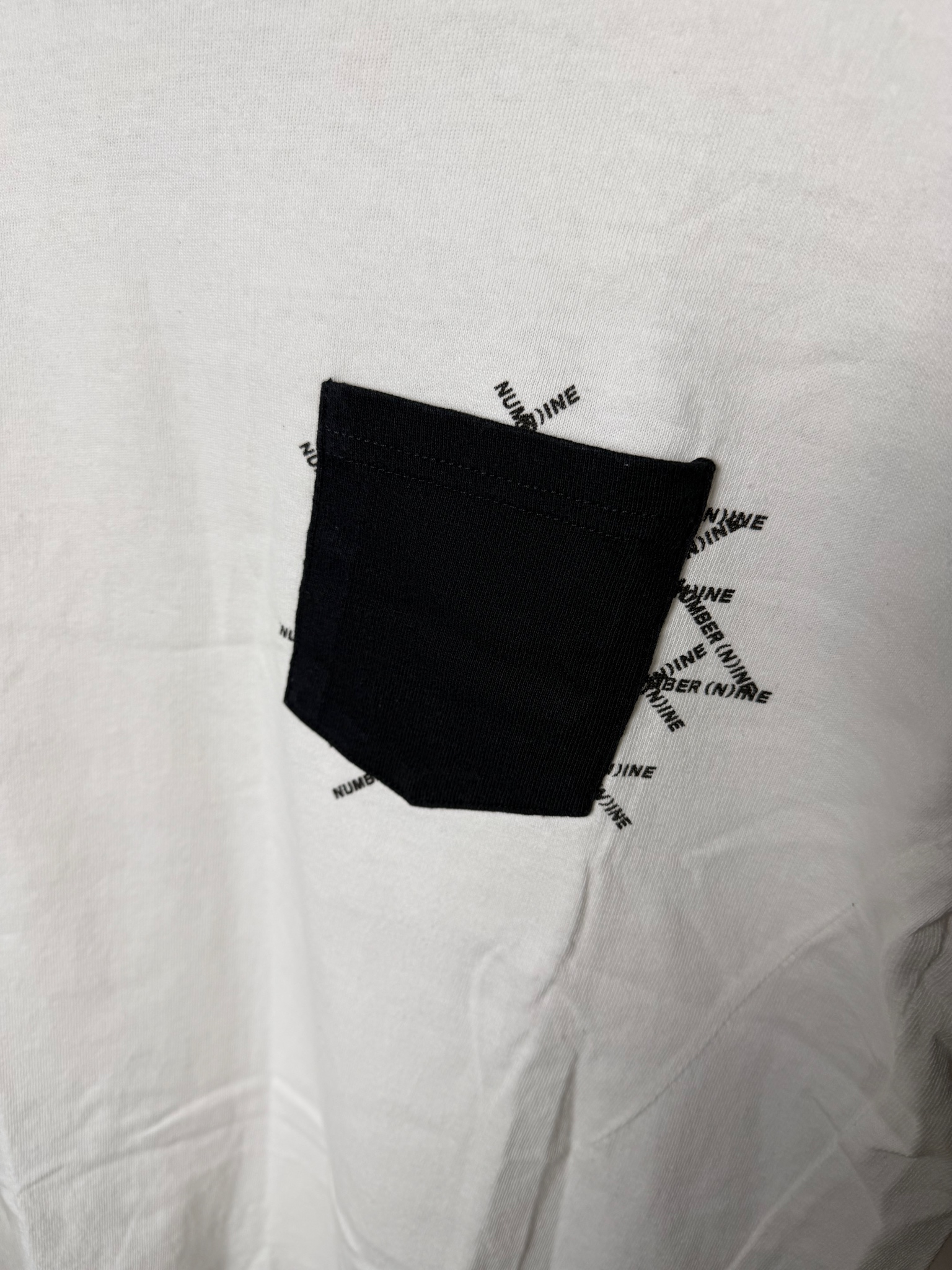 Number (N)ine Denim Pocket T-shirt white, миниатюра 5