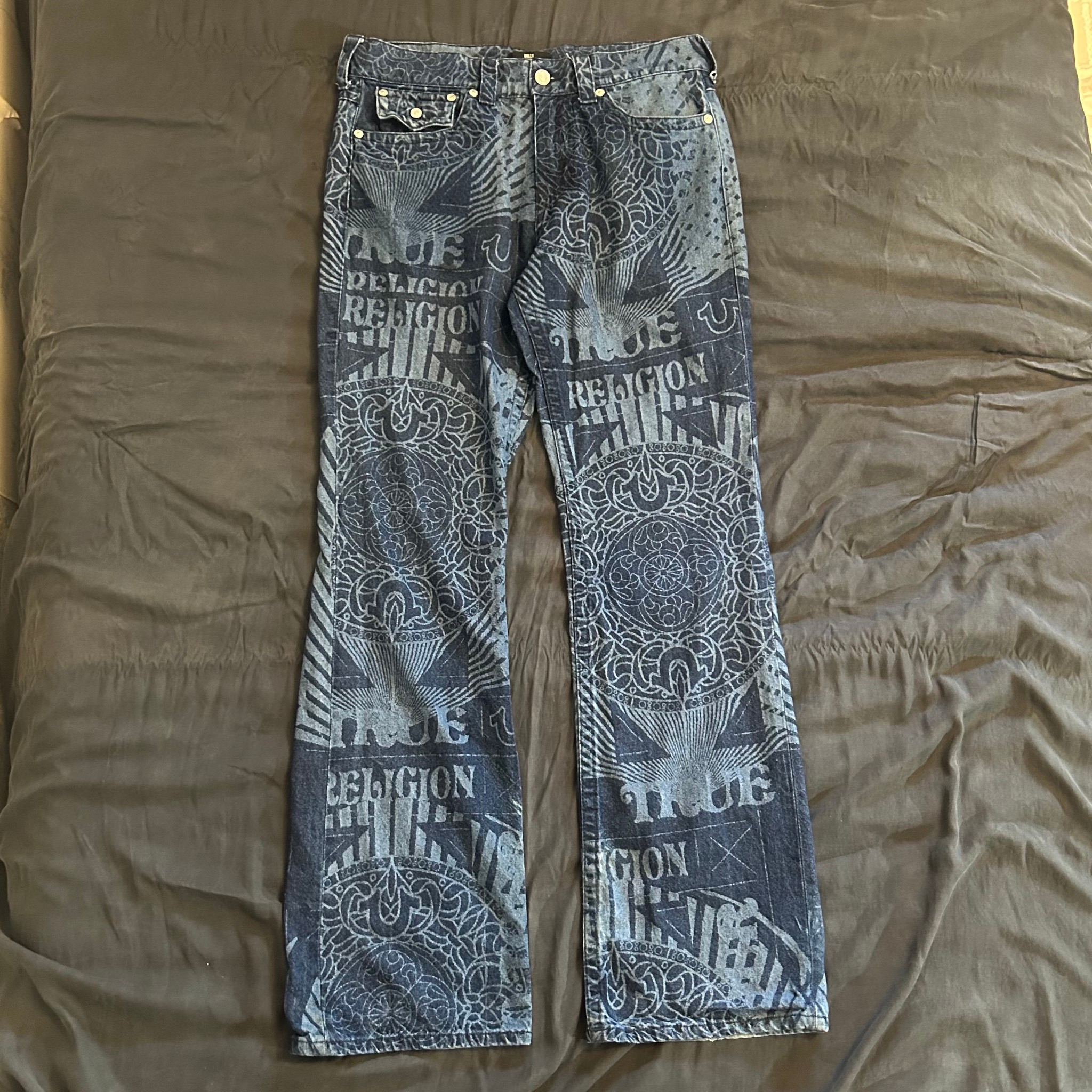 True Religion Billy Printed Stacked Bootcut Jean, миниатюра 3