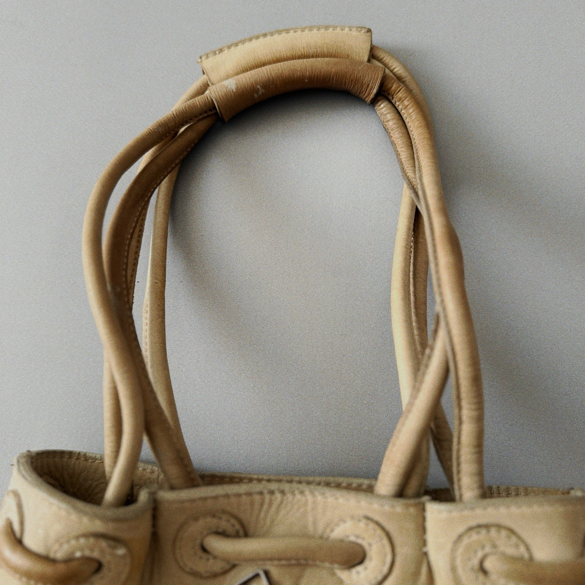 Diesel 2000s Vintage Archival Leather Distressed / Washed Hand Bag, миниатюра 5