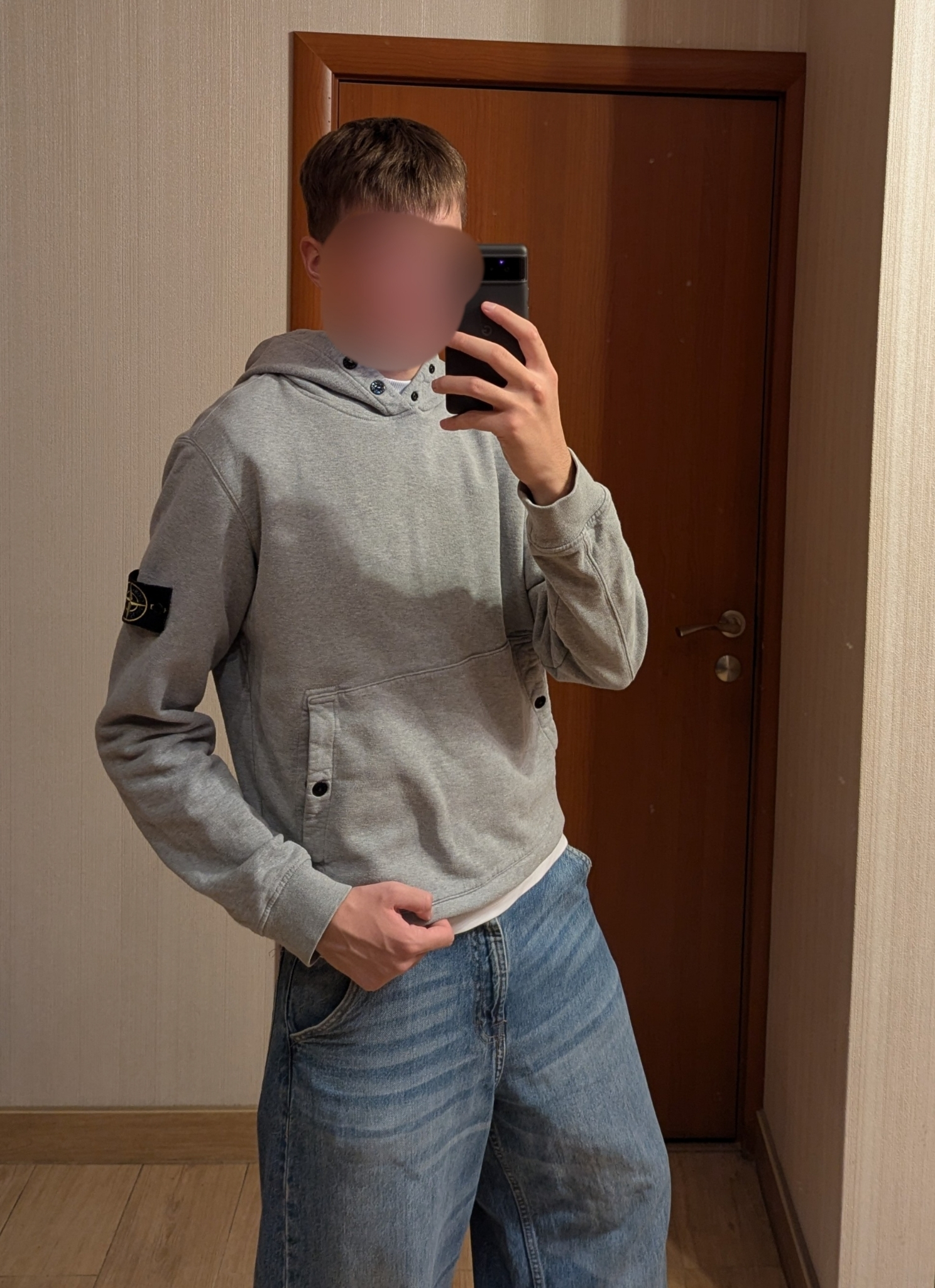 Stone Island Logo Patch Hoodie, миниатюра 16