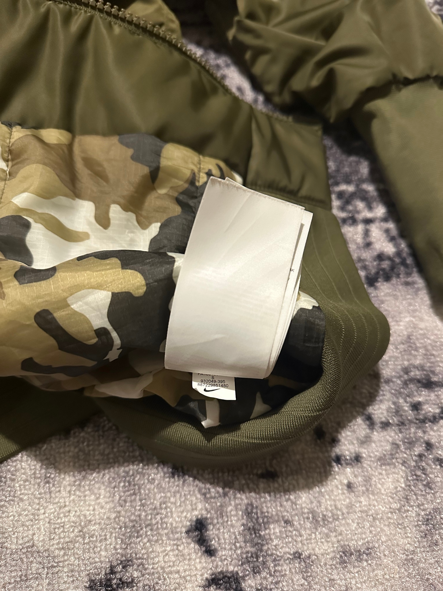 Nike NSW Insulated MA-1 Olive, миниатюра 8