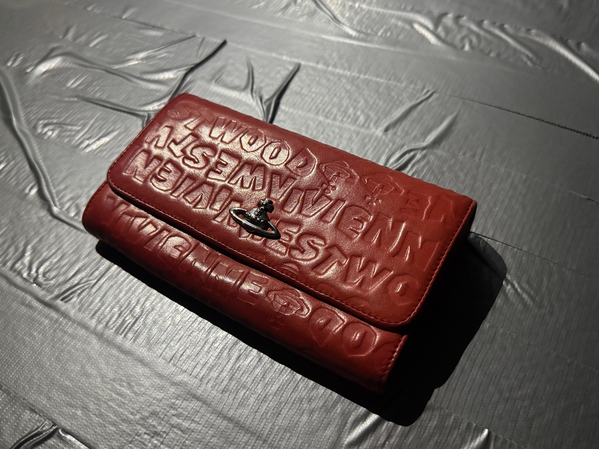 Vivienne Westwood RED LEATHER WALLET, миниатюра 1