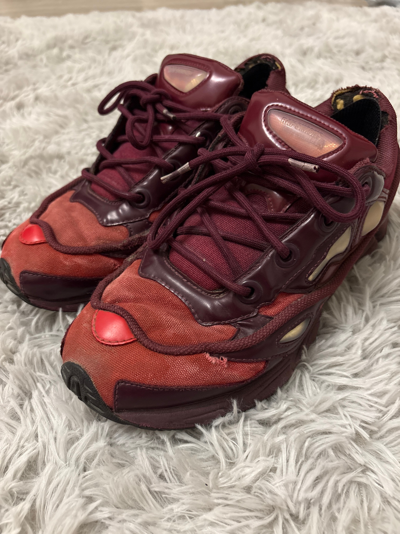 Adidas x Raf Simons Ozweego Burgundy, миниатюра 8