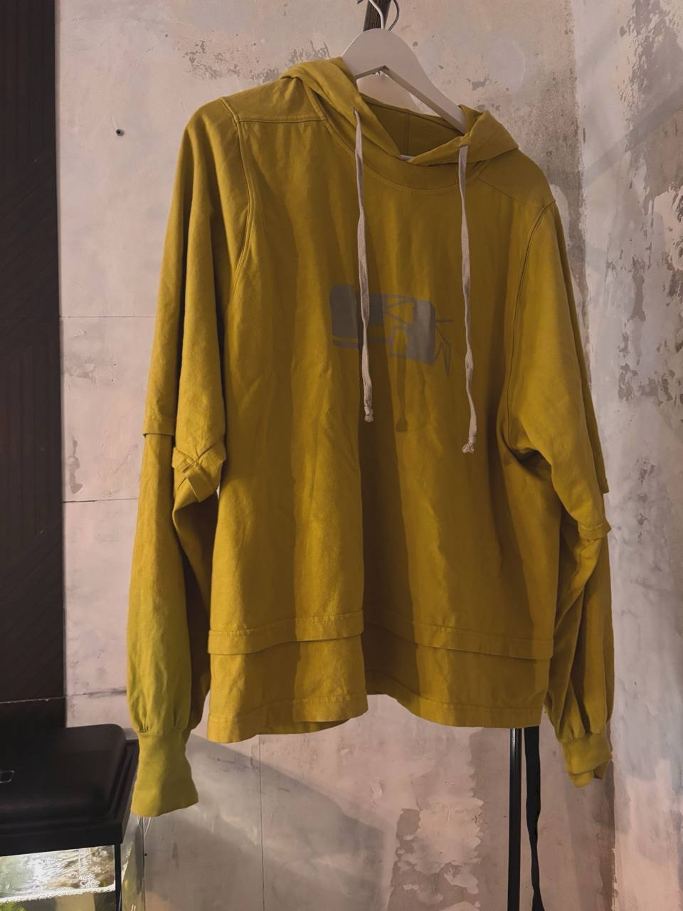 Rick Owens Hustler hoodie acid/oyster, миниатюра 1