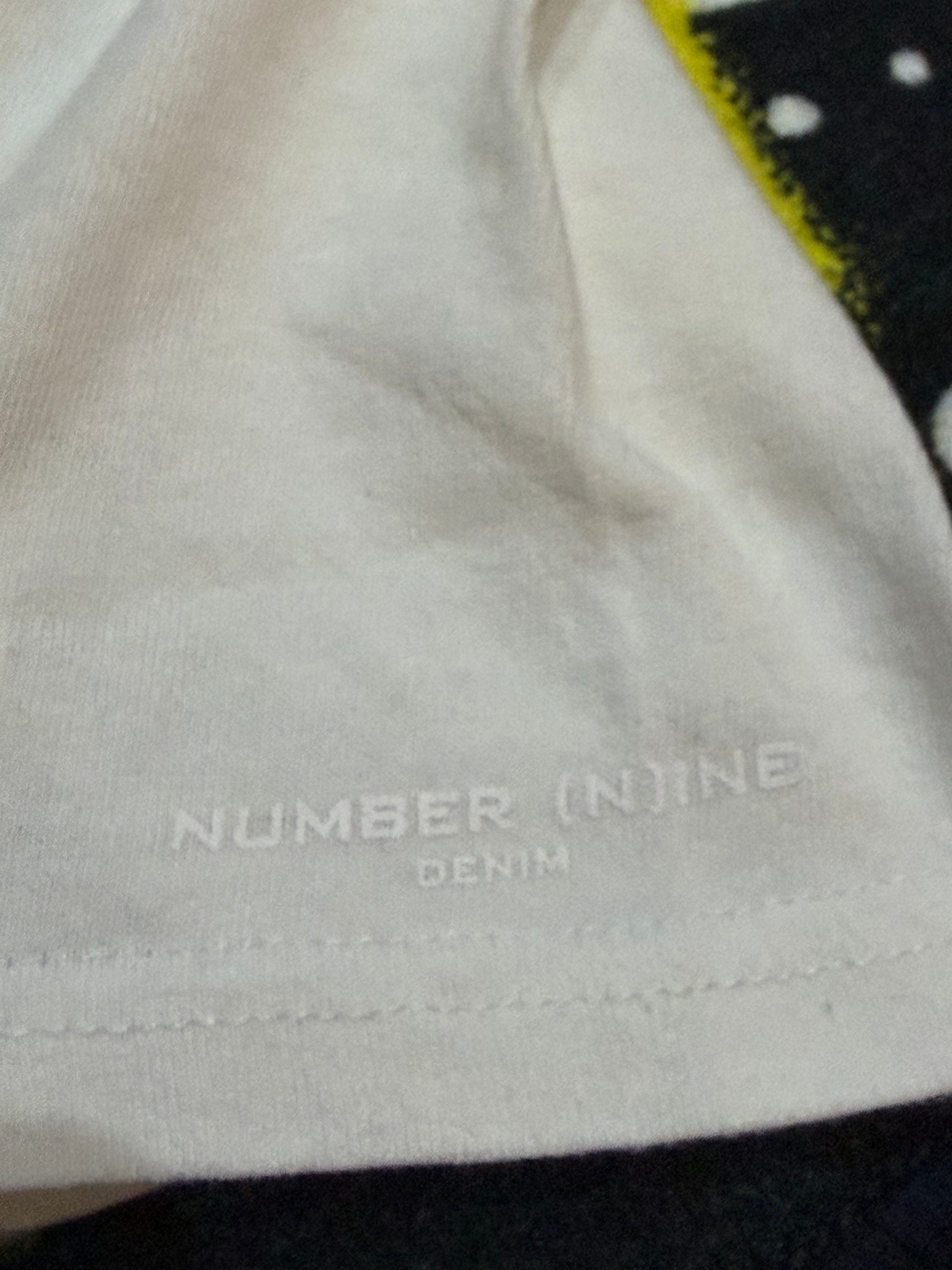 Number (N)ine Denim Pocket T-shirt white, миниатюра 4