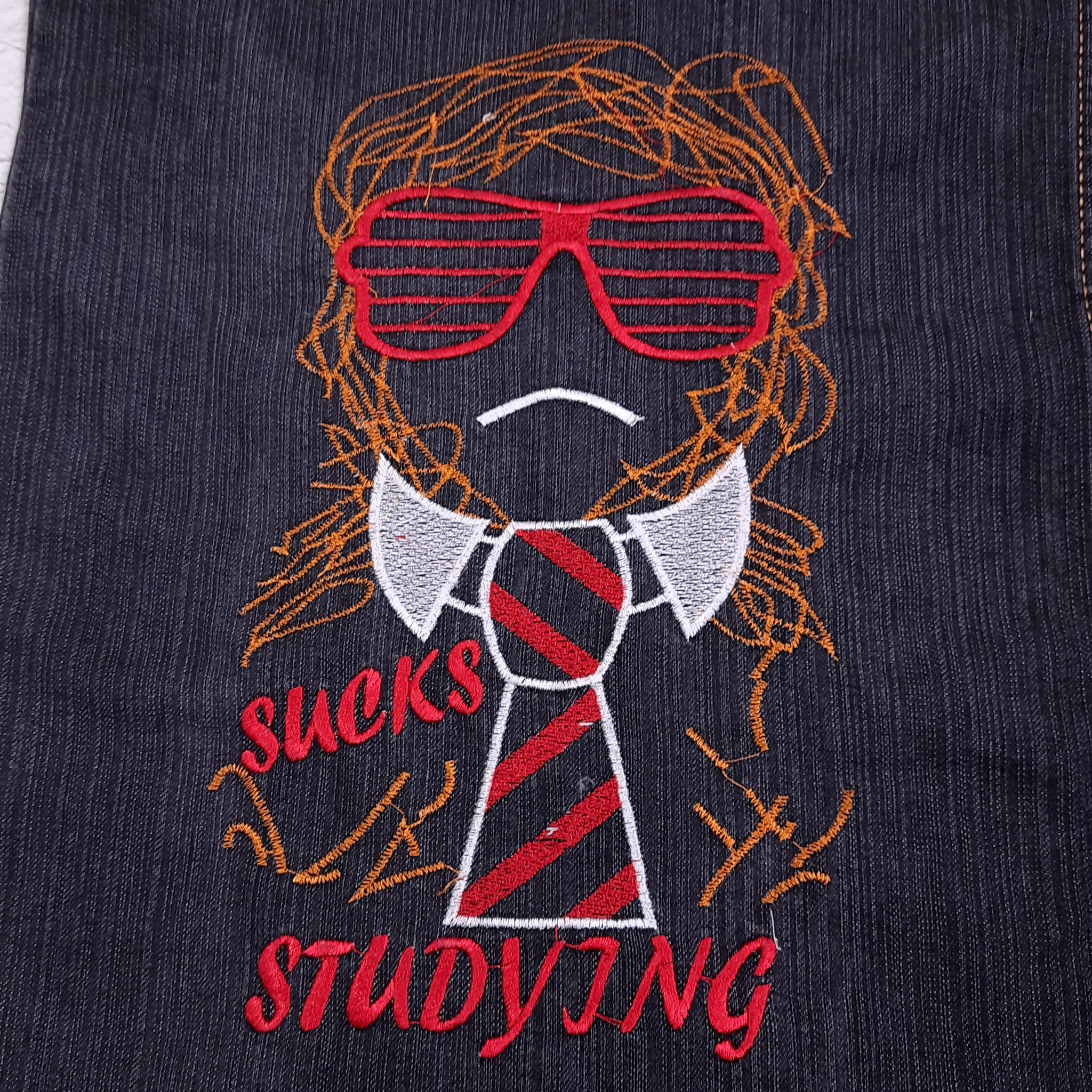 Sucks Studying Baggy Fit Jeans Vintage, миниатюра 5