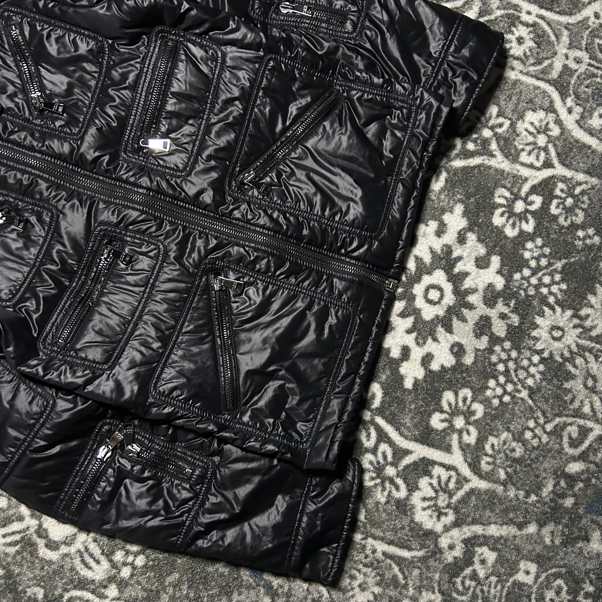 Dolce Gabbana Mulizipped Lucid Black Jacket 2007, миниатюра 7
