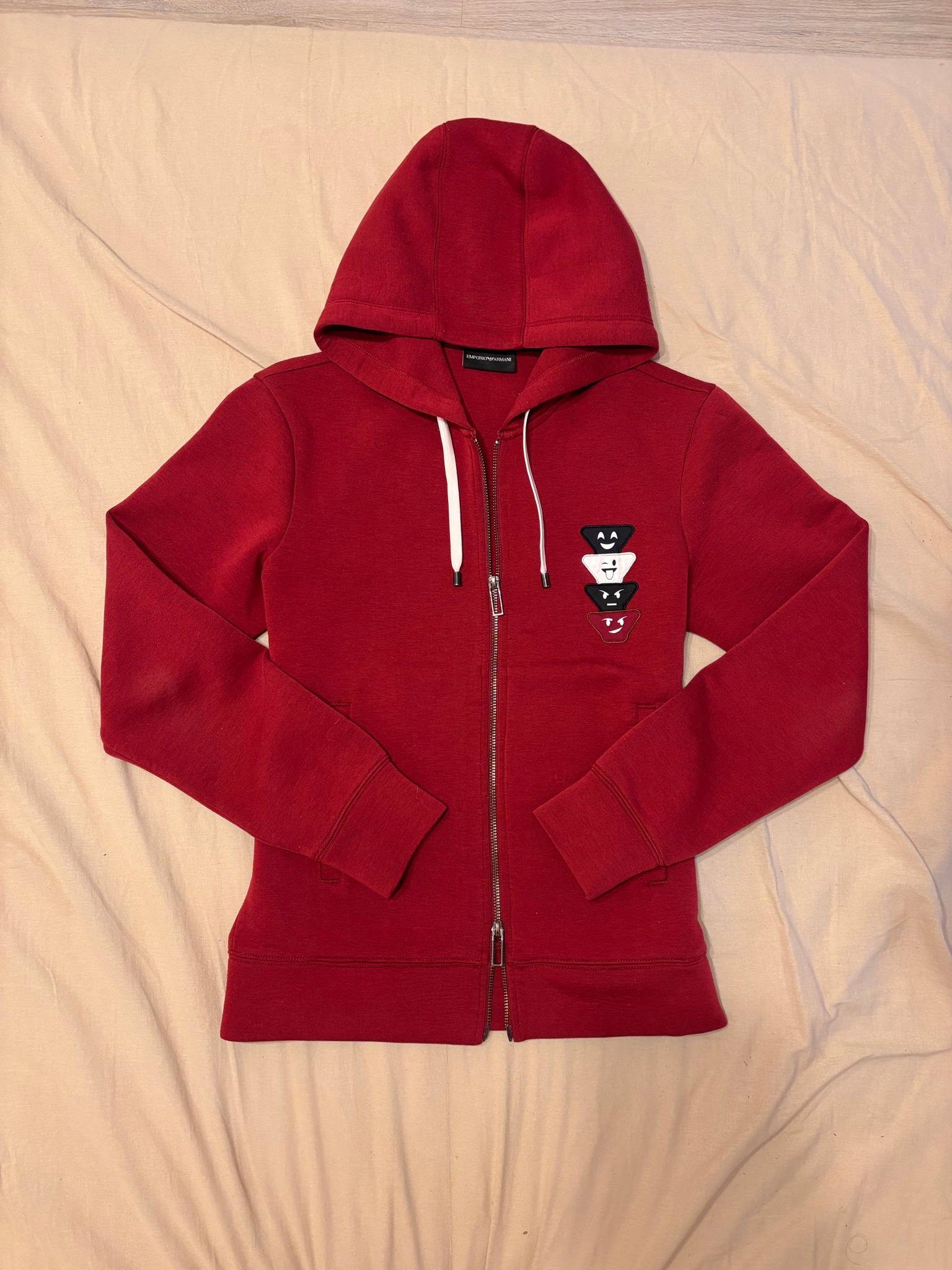 Emporio Armani EA Eagle & Emoji Patch Hooded Sweatshirt, миниатюра 1