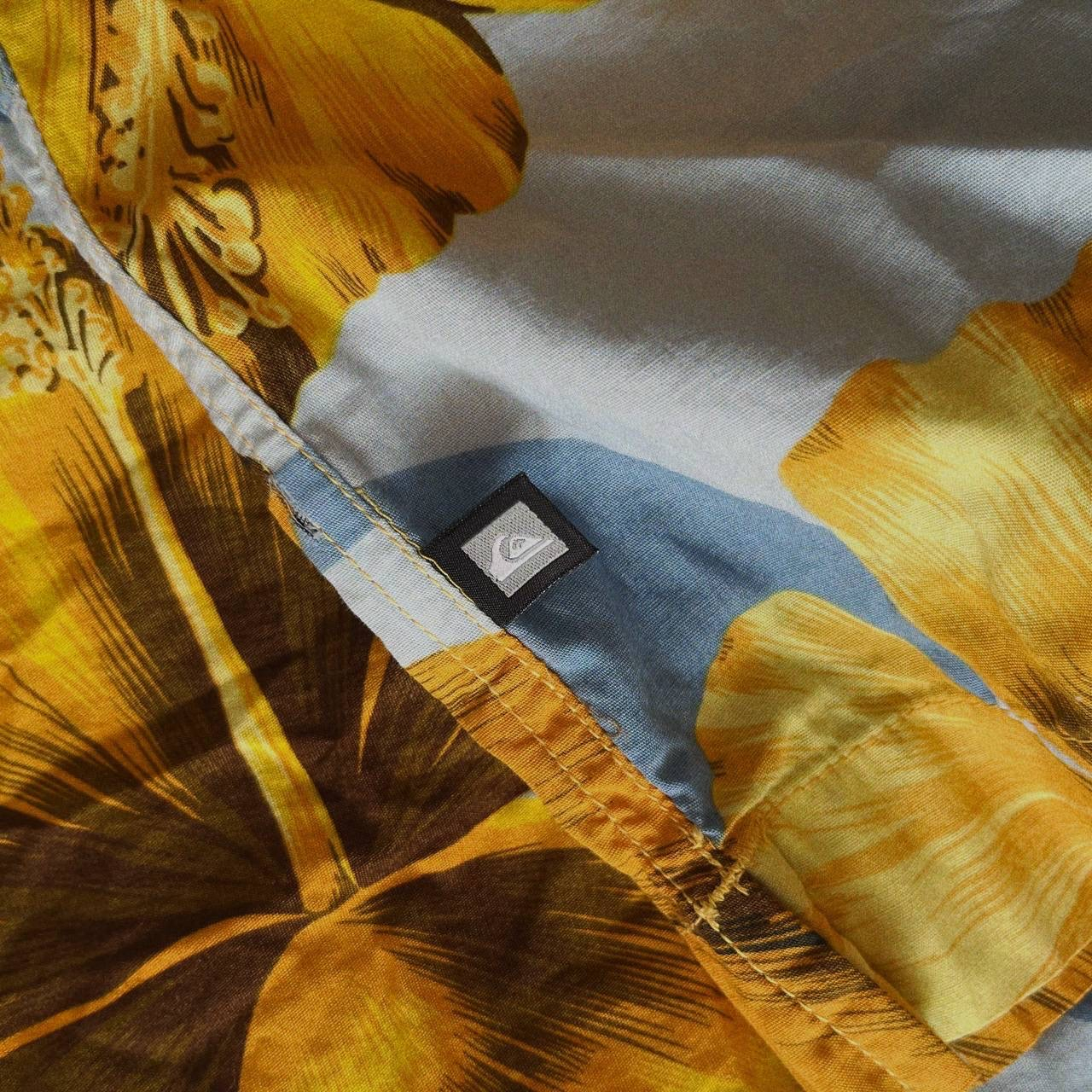 QUIKSILVER 2000s Vintage Floral Camp Collar Shirt, миниатюра 5