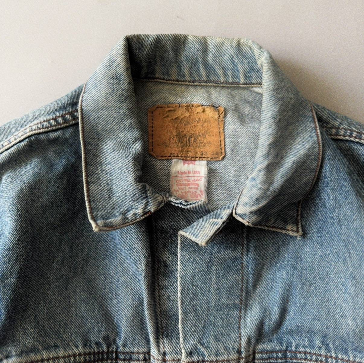 Levi's 1990s Vintage USA Made TYPE III Denim Trucker Jacket, миниатюра 2