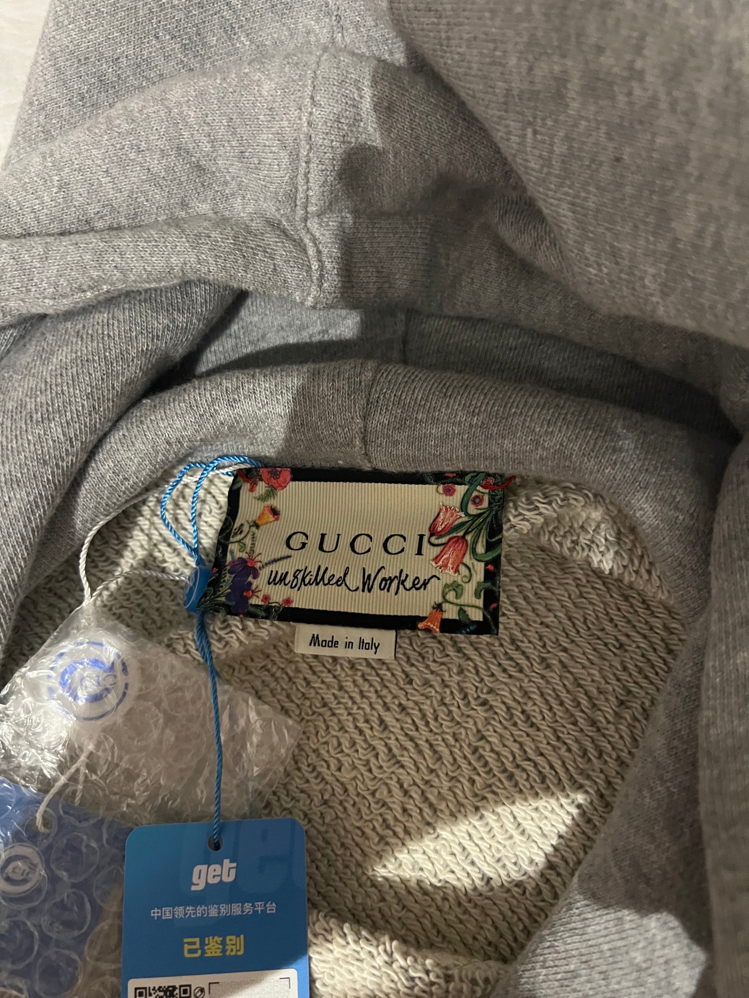 Gucci x Unskilled Workers Oversized Hoodie with Girl Appliqué, миниатюра 3