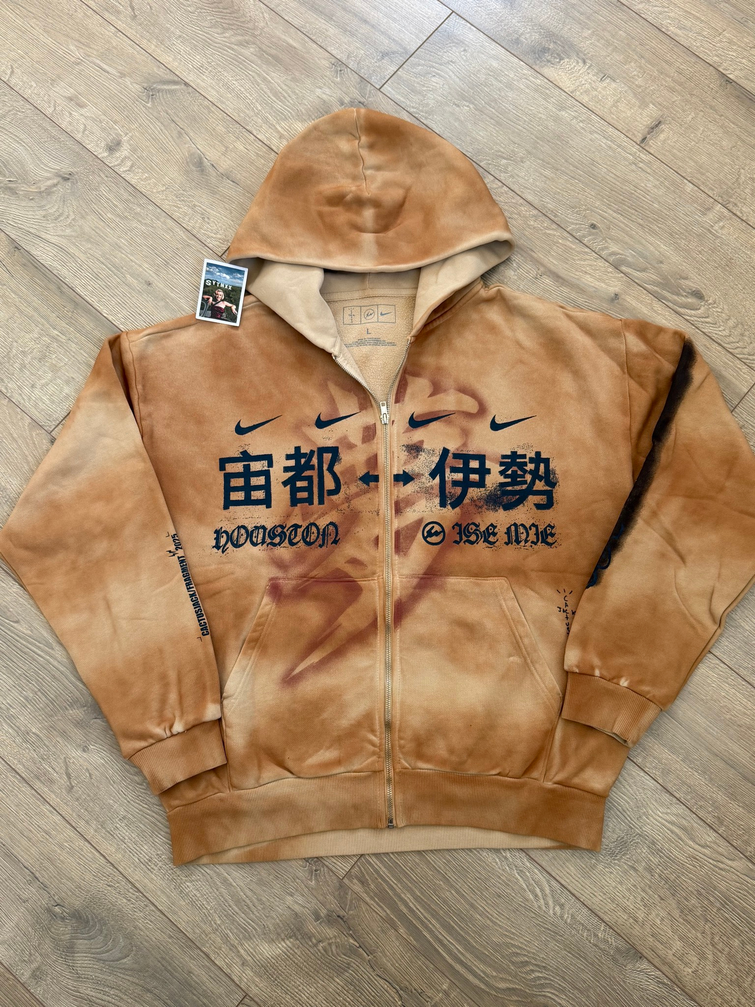 Cactus Jack x Fragment x Nike HOUSTON TO ISE MIE ZIP HOODIE, миниатюра 1