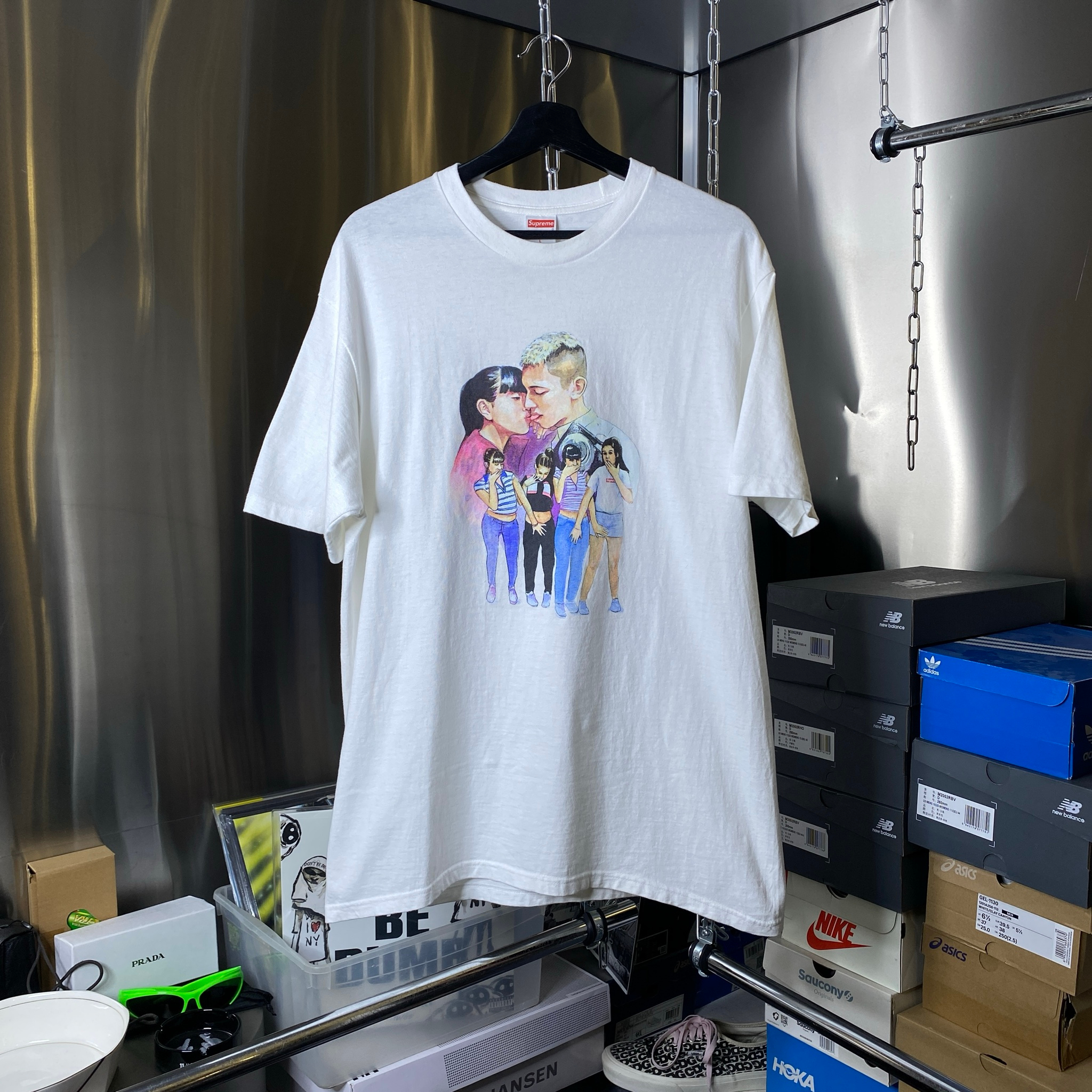 SUPREME KISS TEE WHITE FW17, миниатюра 1
