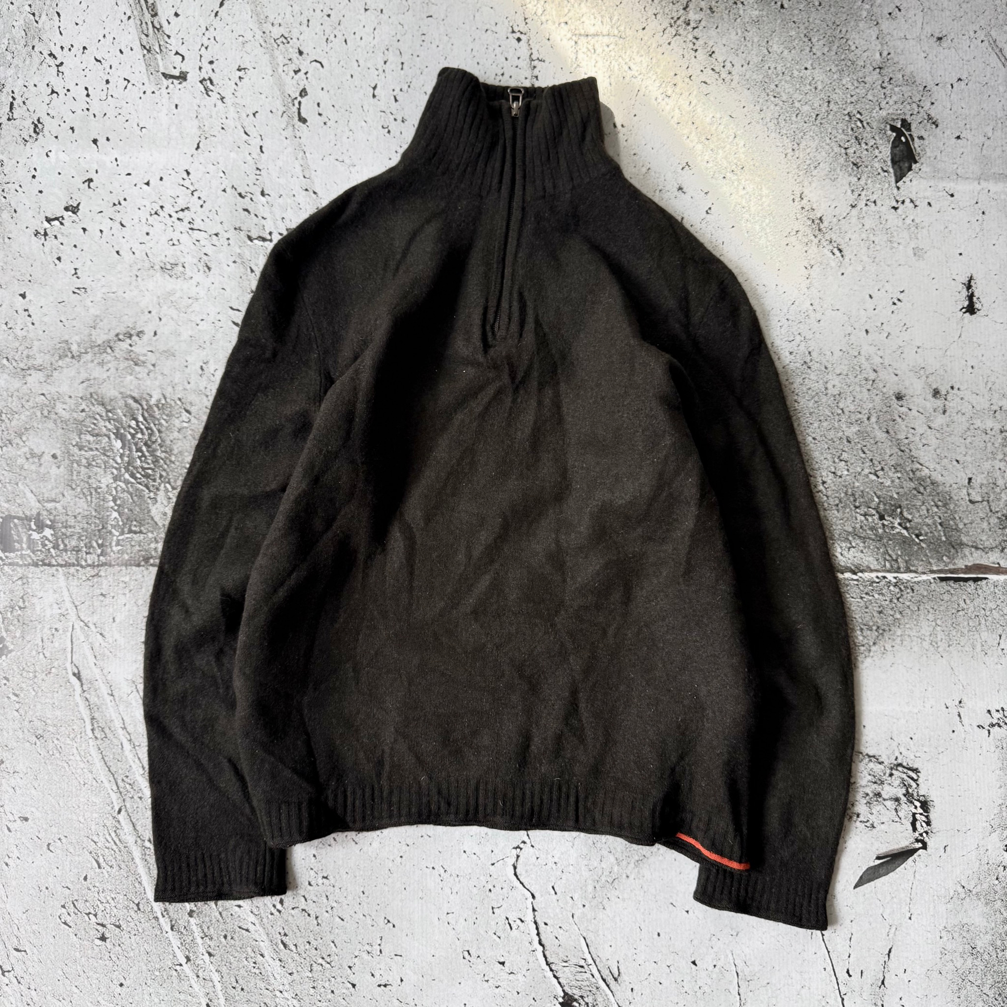 Hugo Boss 2000s Vintage Virgin Wool Quarter Zip Sweater, миниатюра 1
