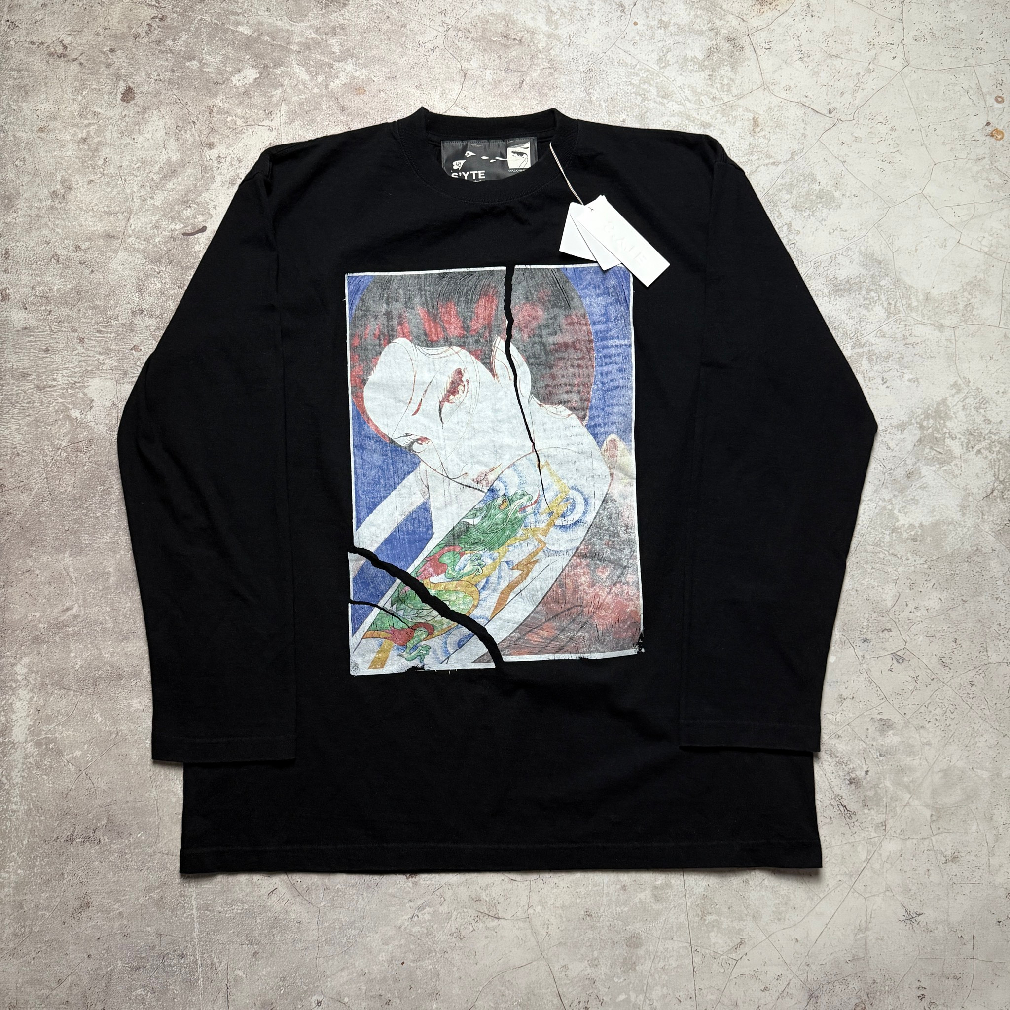 Yohji Yamamoto S’yte x Kazuo Kamimura Лонгслив, миниатюра 1