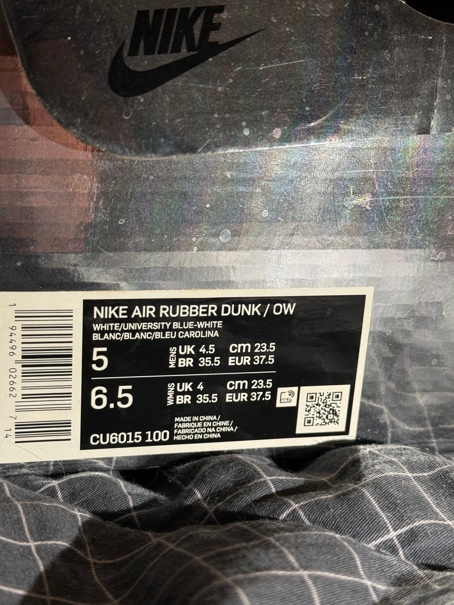Nike x Off-White AIR RUBBER DUNK/ OW, миниатюра 7