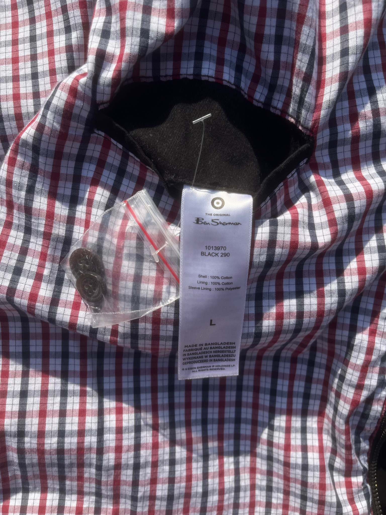 Ben Sherman Harrington Jacket, миниатюра 5