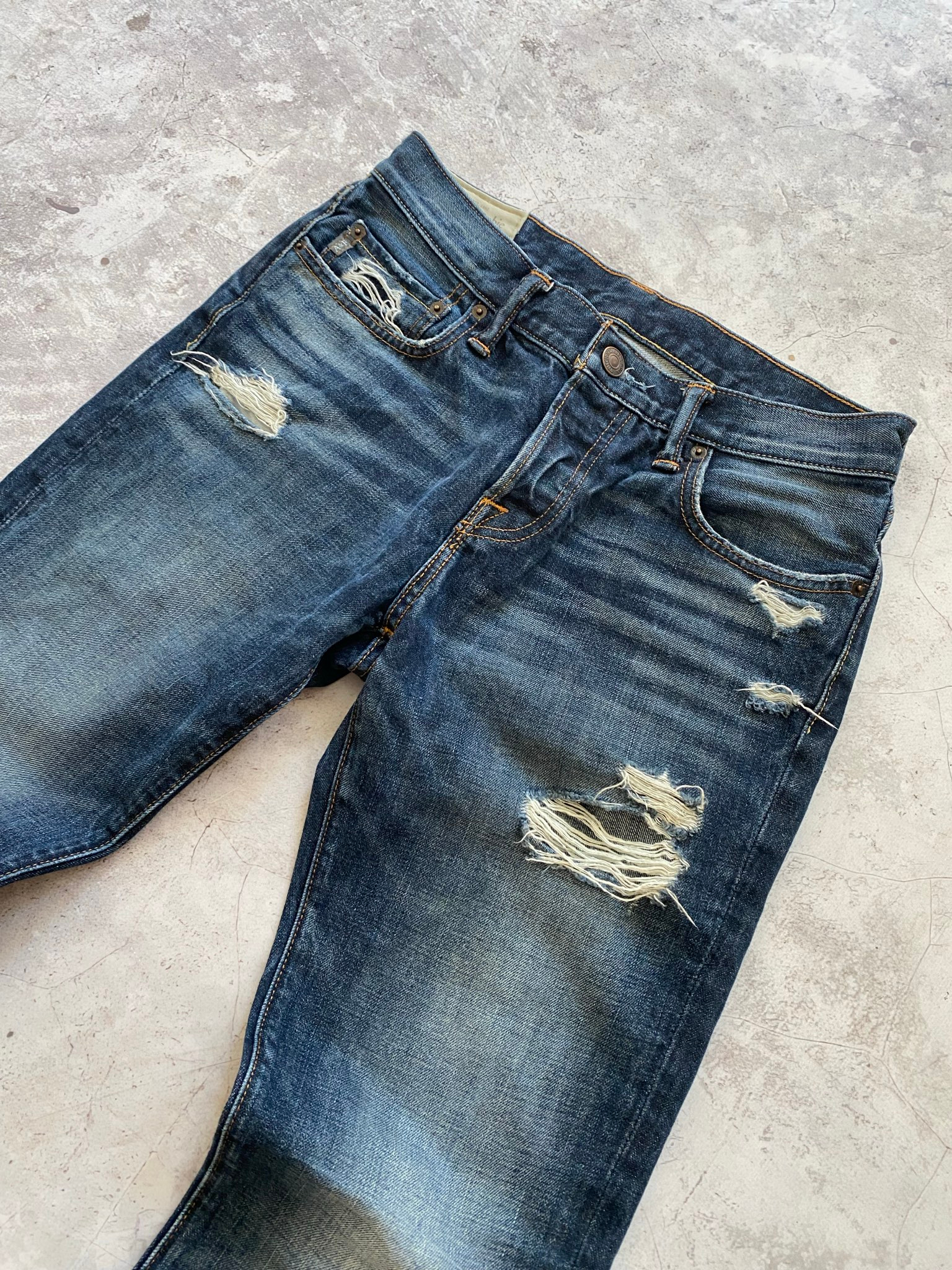 Abercrombie & Fitch Distressed slim jeans, миниатюра 3