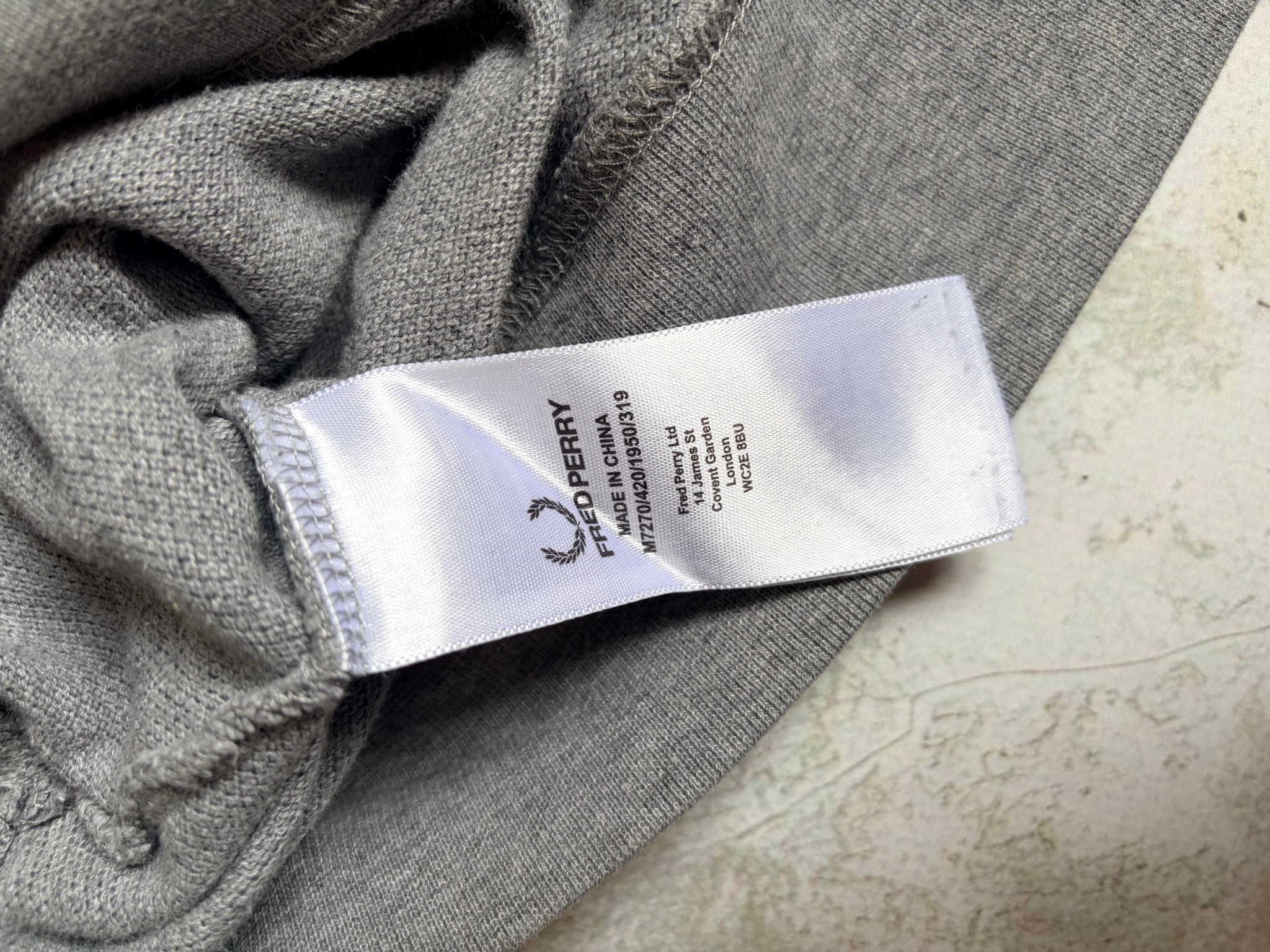 Fred Perry Gray Sweater, миниатюра 5