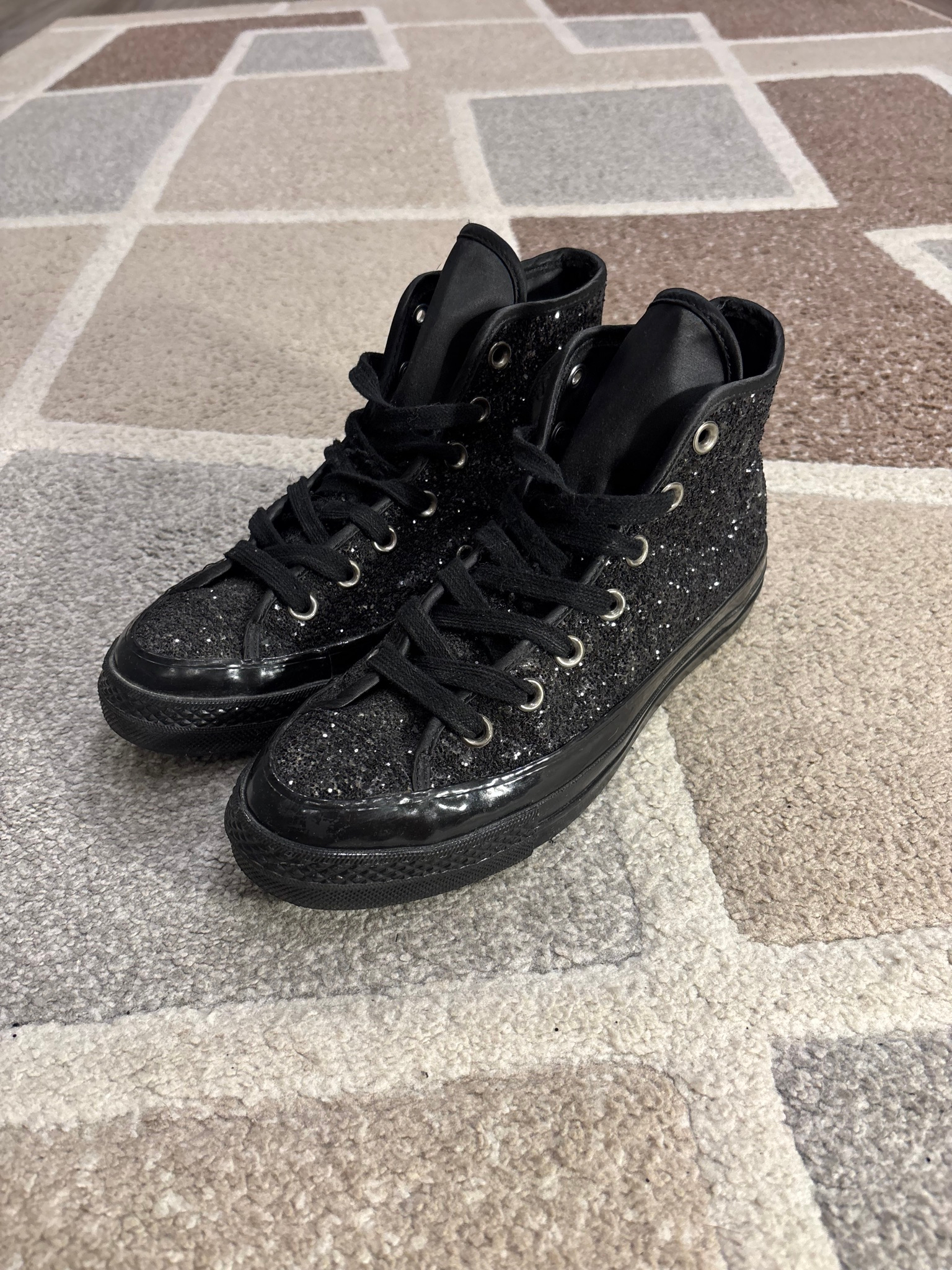 Converse Chuck Taylor Hi Glitter Black, миниатюра 1
