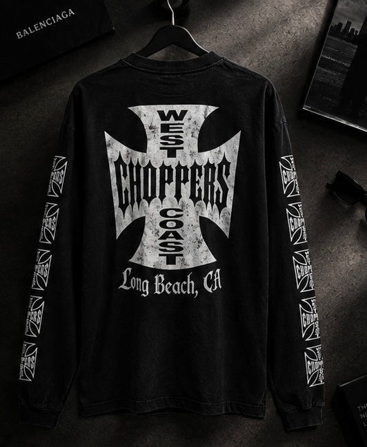 West Coast Choppers OG Cross Longsleeve, миниатюра 2