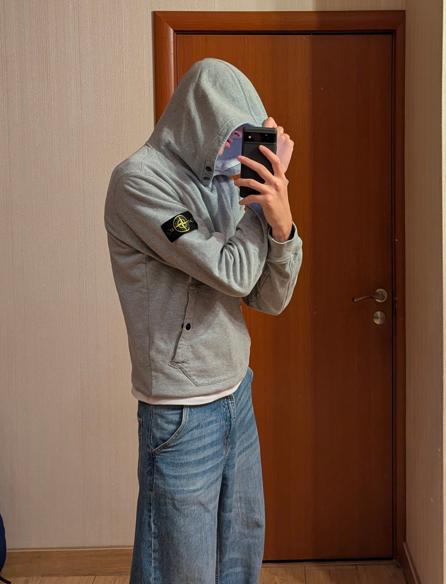 Stone Island Logo Patch Hoodie, миниатюра 14