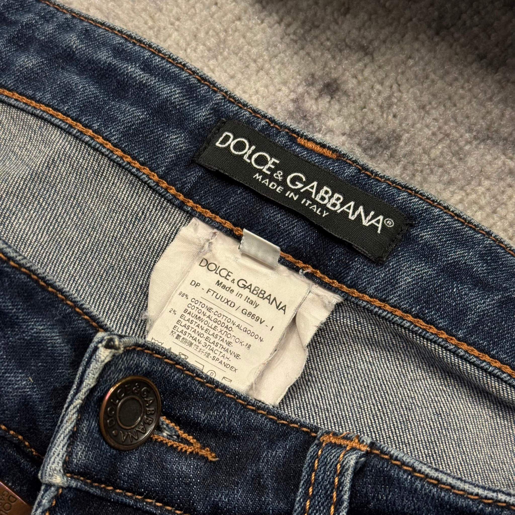 Dolce & Gabbana Джинсы на низкой посадке, миниатюра 6