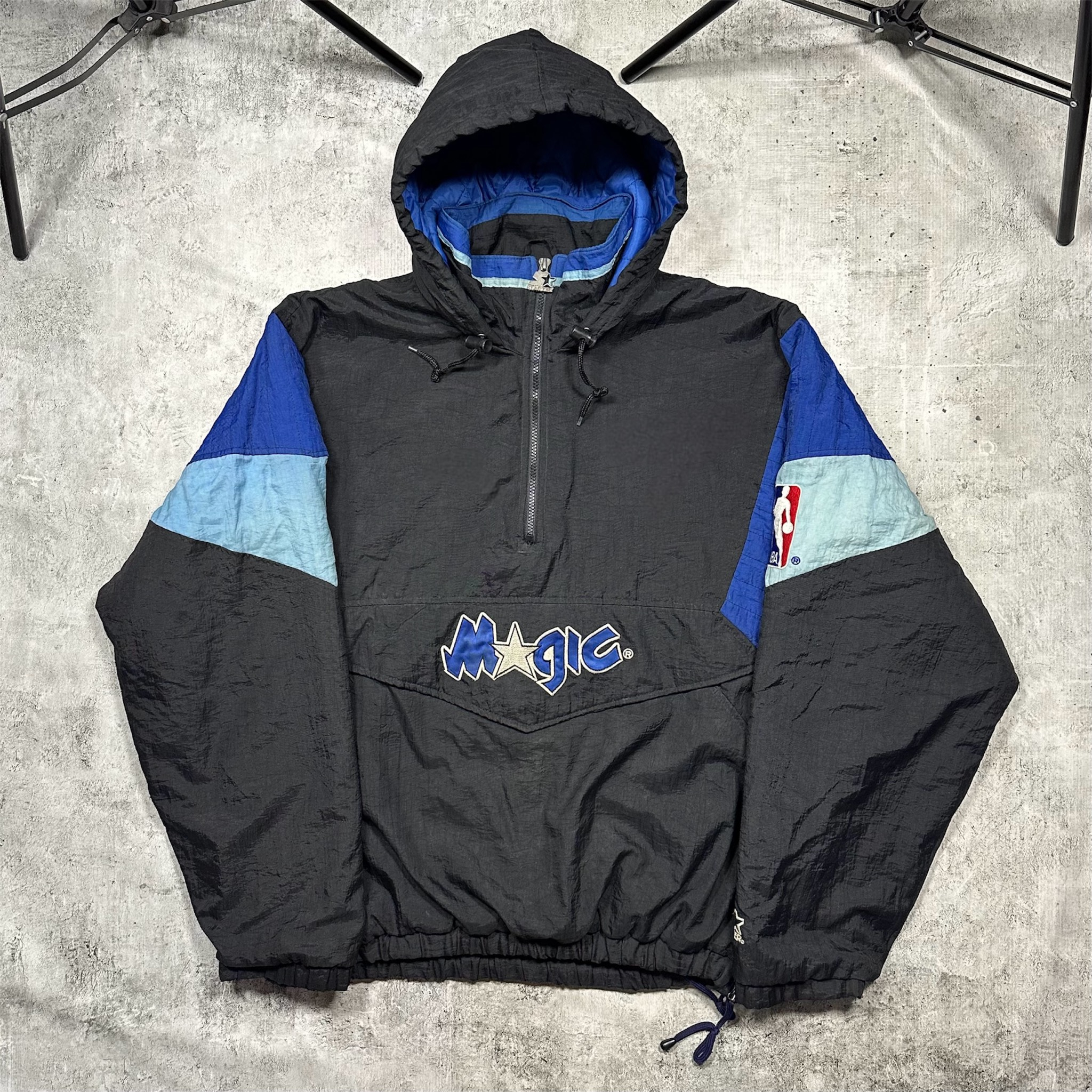 Starter Orlando Magic half zip windbreaker/puffer jacket 90s, миниатюра 16