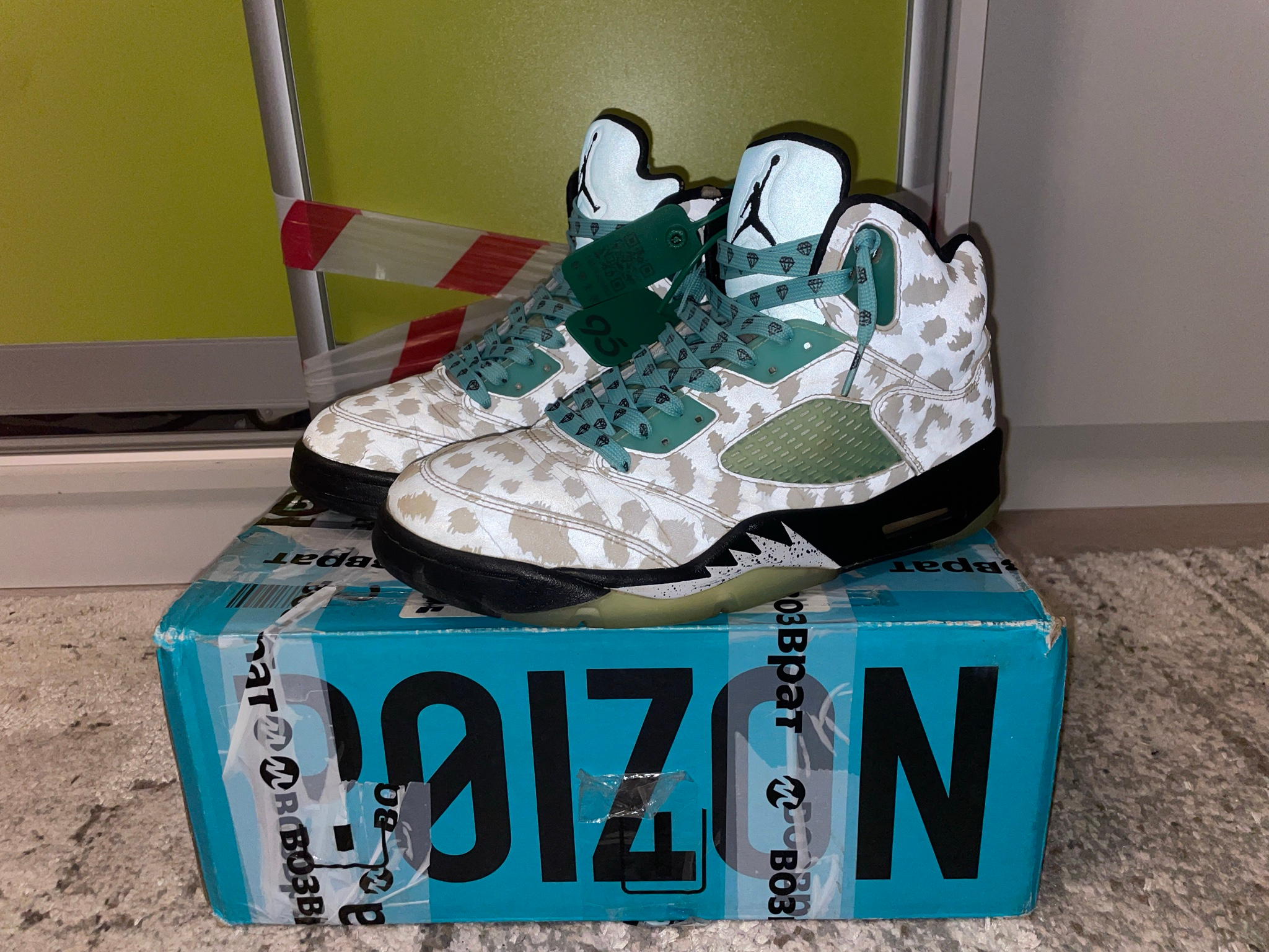 Nike x Air Jordan 5 Retro Island Green, миниатюра 1