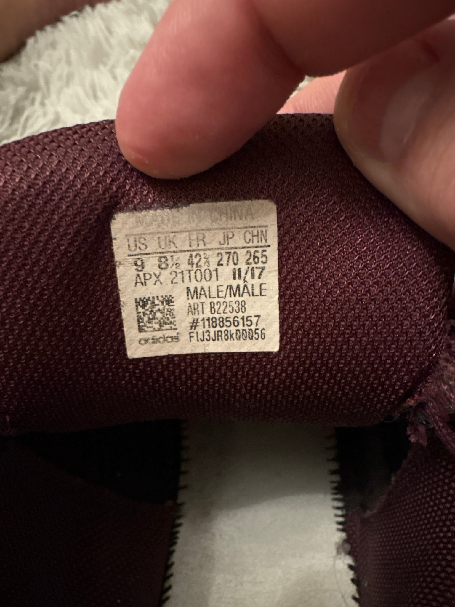 Adidas x Raf Simons Ozweego Burgundy, миниатюра 7